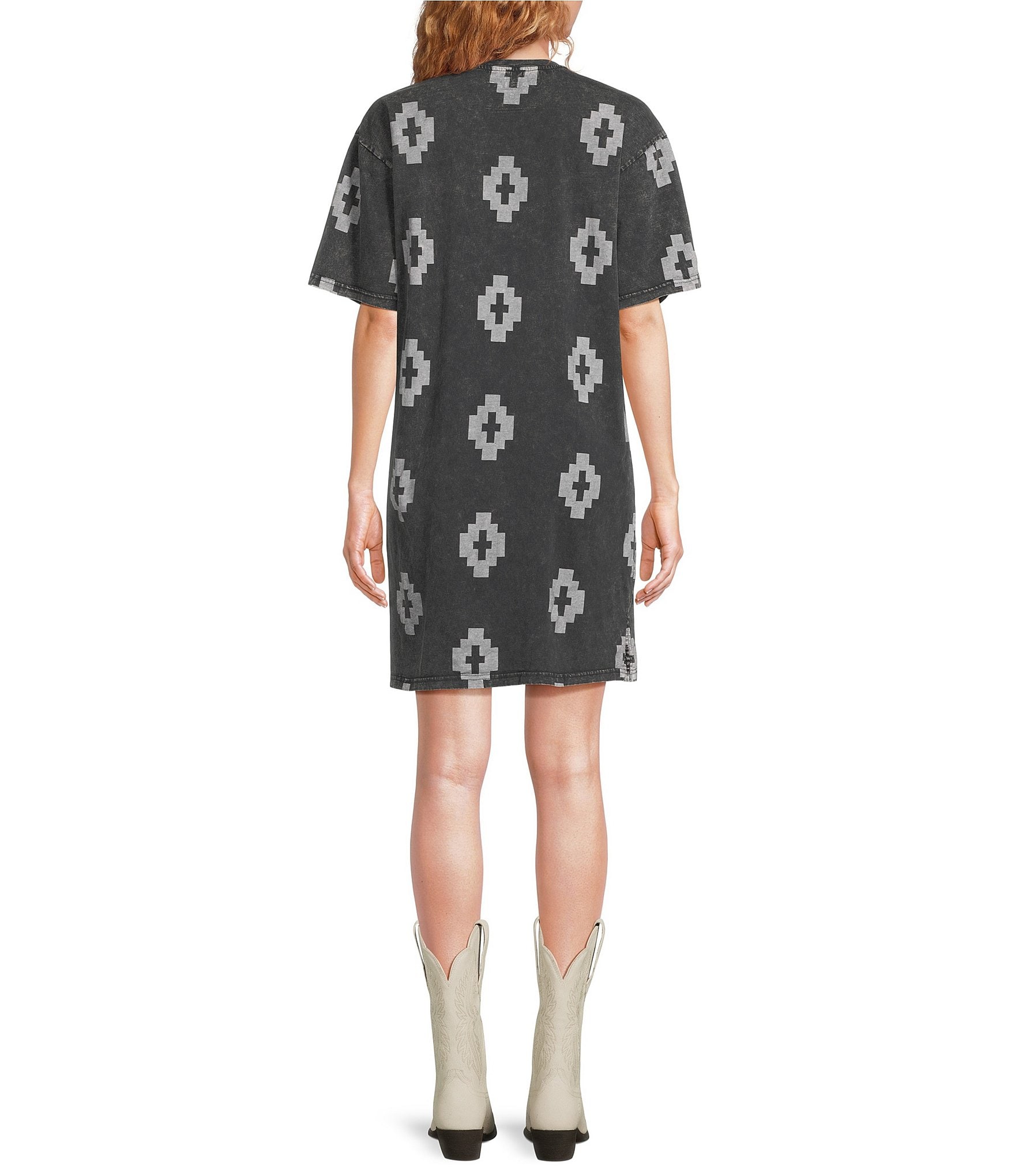 Ariat Isela Short Sleeve Crew Neckline Shift Tee Dress