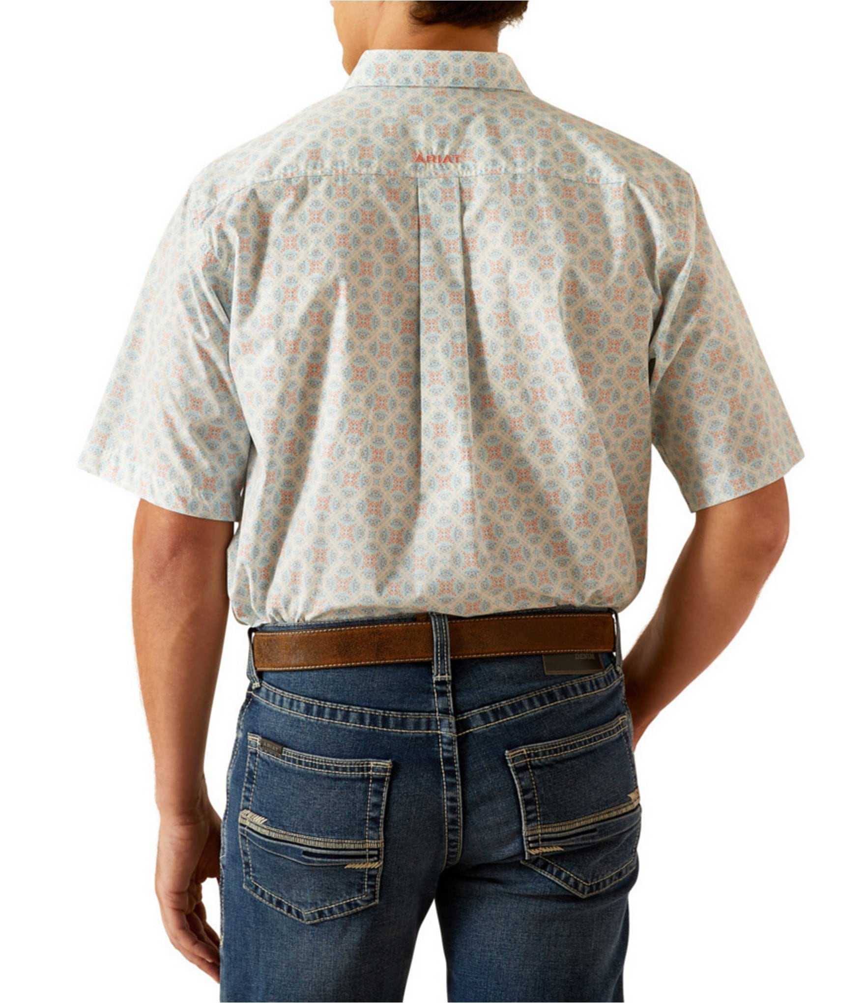 Ariat Kai Classic Fit Short Sleeve Printed Poplin Shirt