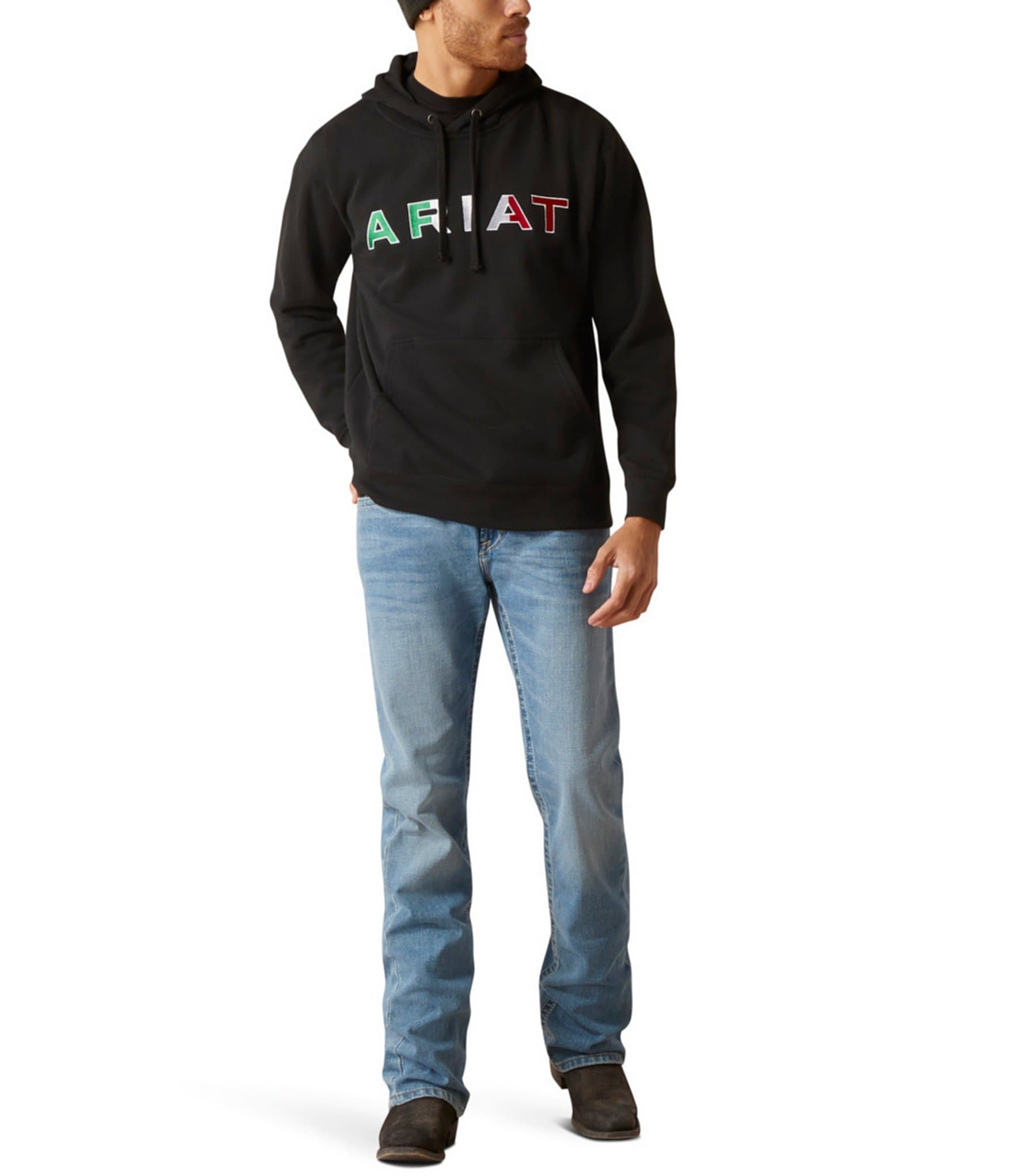 Ariat Long Sleeve Mexico Logo Fleece Hoodie