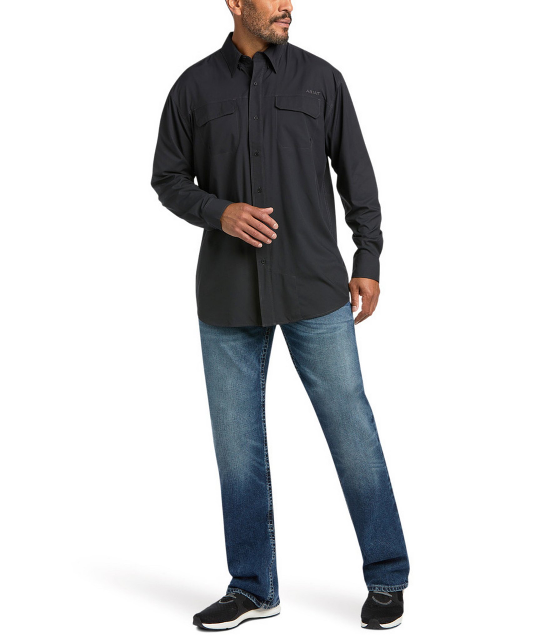 Ariat Long Sleeve VentTek™ Outbound Classic Fit Performance Woven Shirt