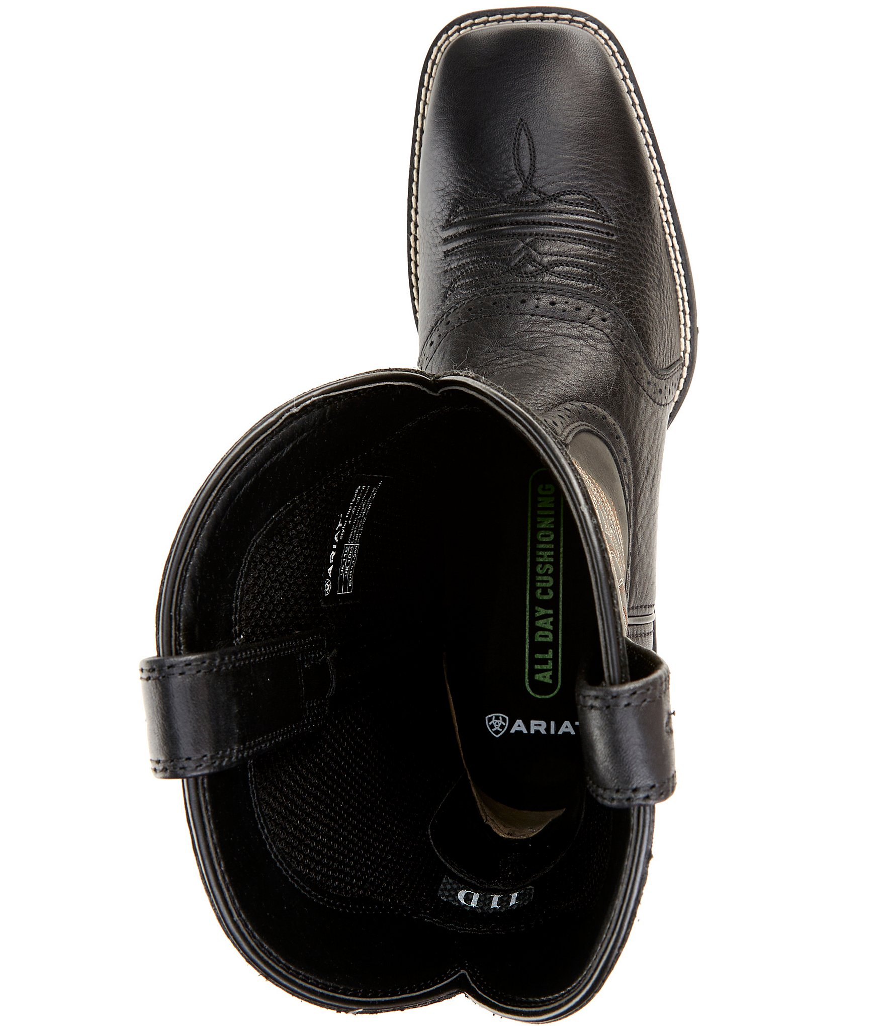 Ariat Men's Sport Wide Square Toe Four-Row Stitch Western Boots