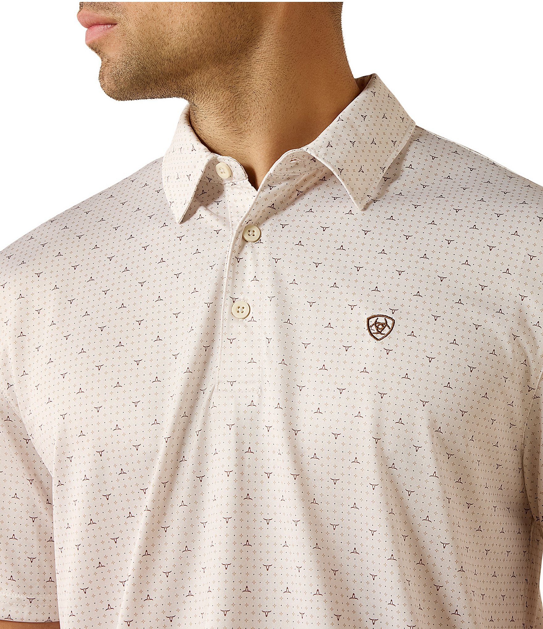 Ariat Printed Short Sleeve Polo Shirt