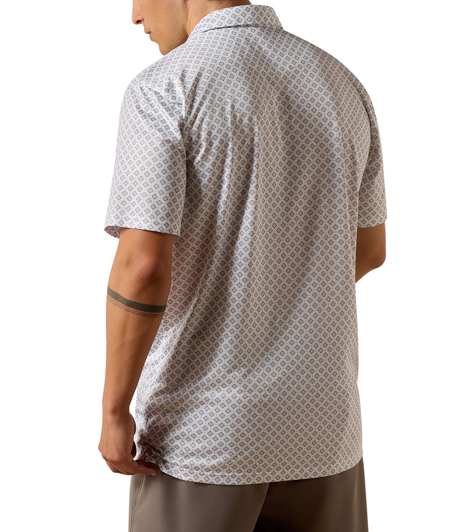 Ariat Short Sleeve Polo Allover Print Fitted Shirt