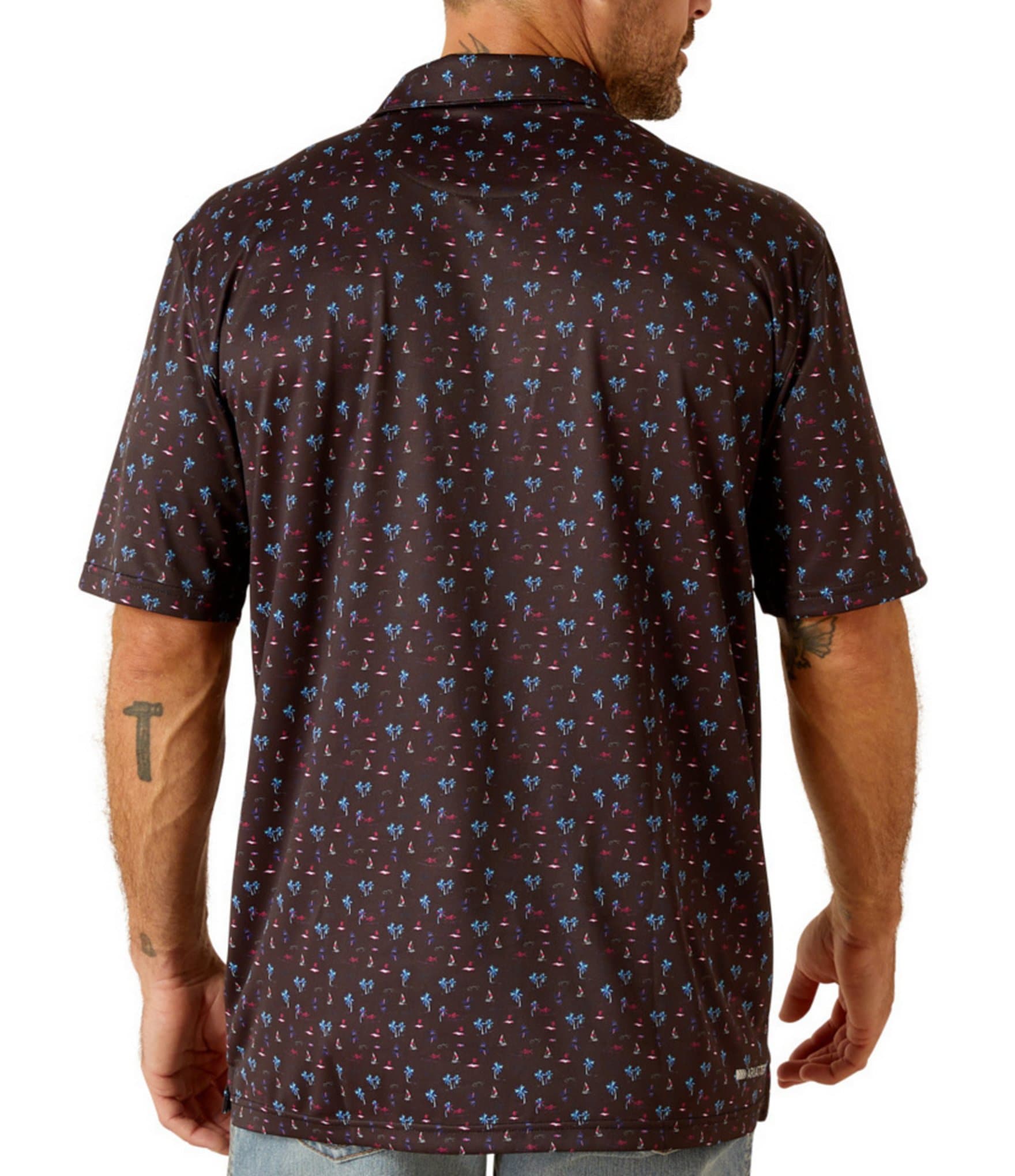 Ariat Short Sleeve Printed Polo Shirt