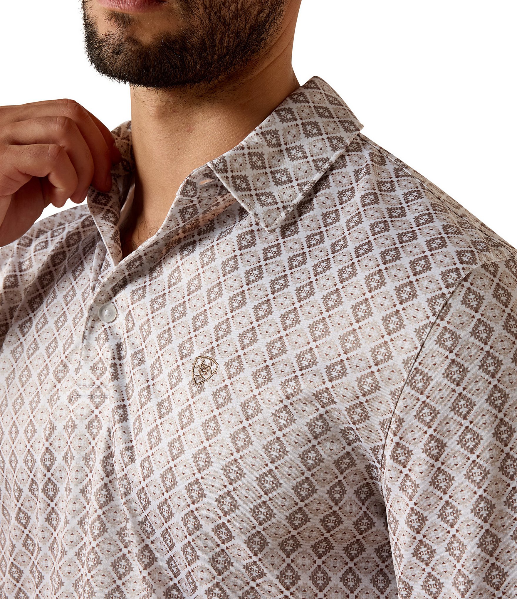 Ariat Short Sleeve Southwest Geo Printed Polo