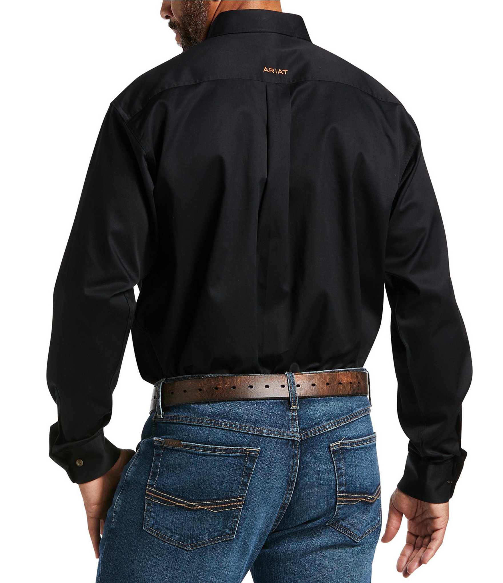 Ariat Solid Twill Long-Sleeve Woven Shirt
