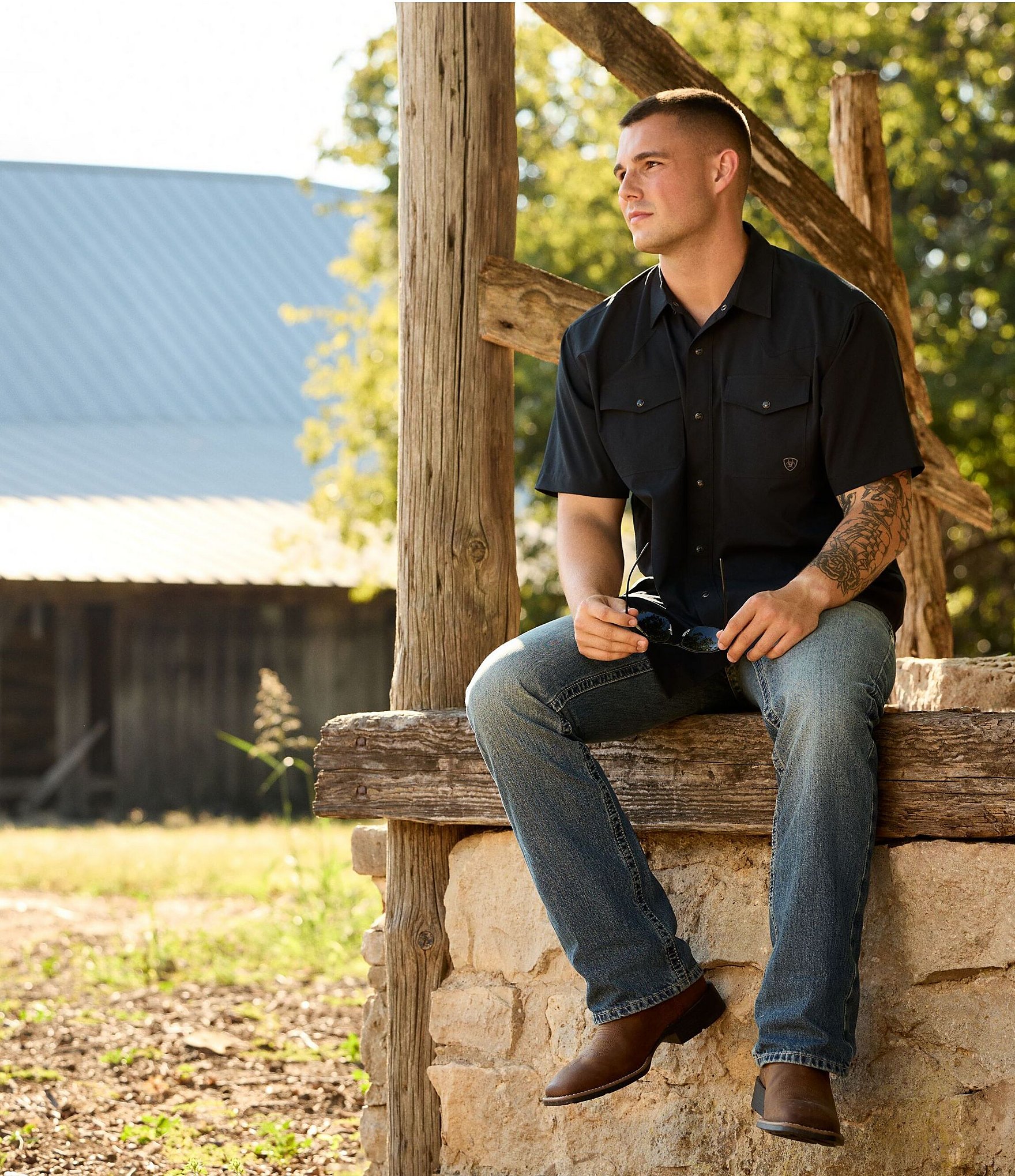 Ariat M5 Slim Gambler Stackable Straight Leg Jean