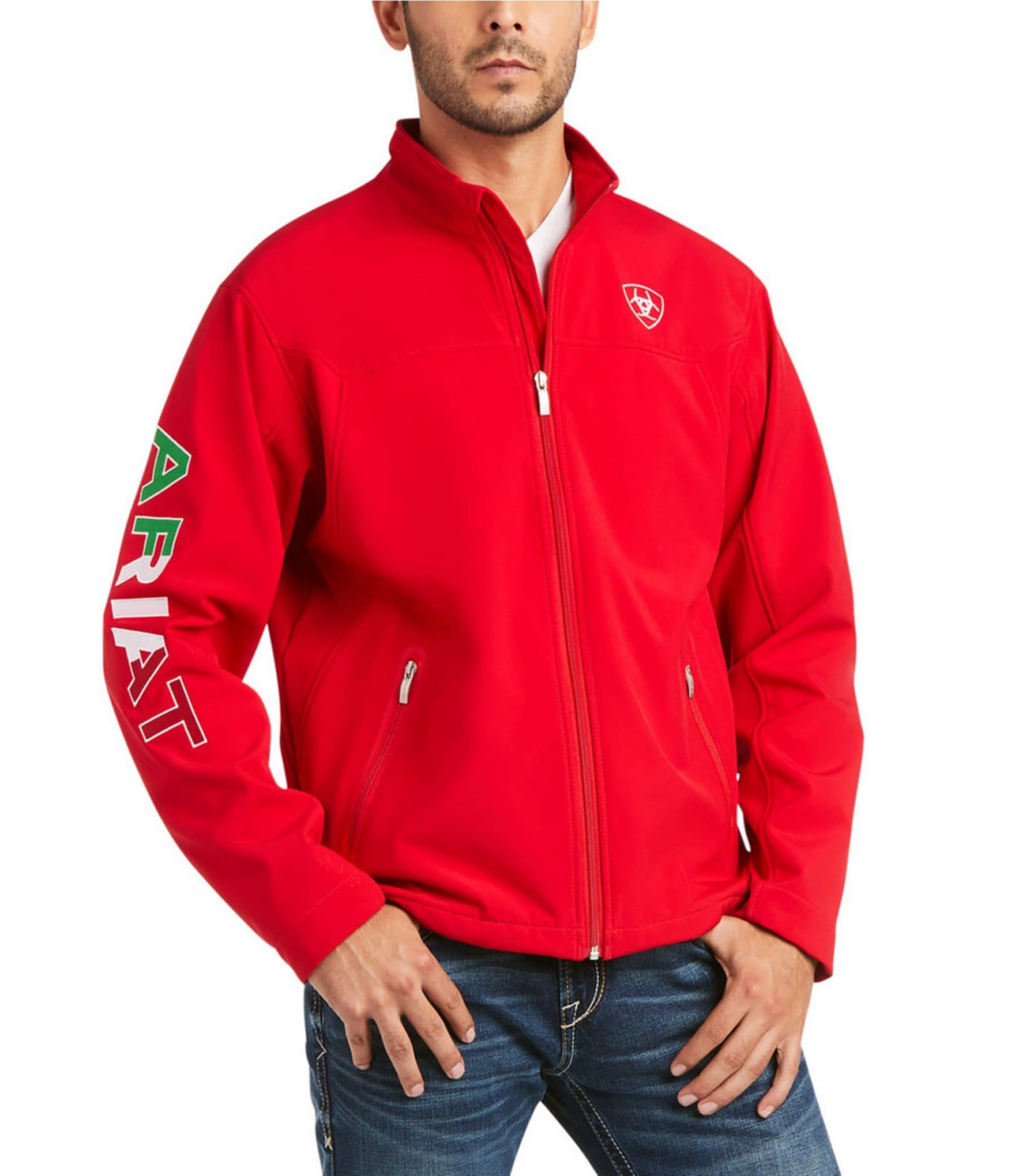 Ariat Team Softshell Mexico Water-Resistant Full-Zip Jacket