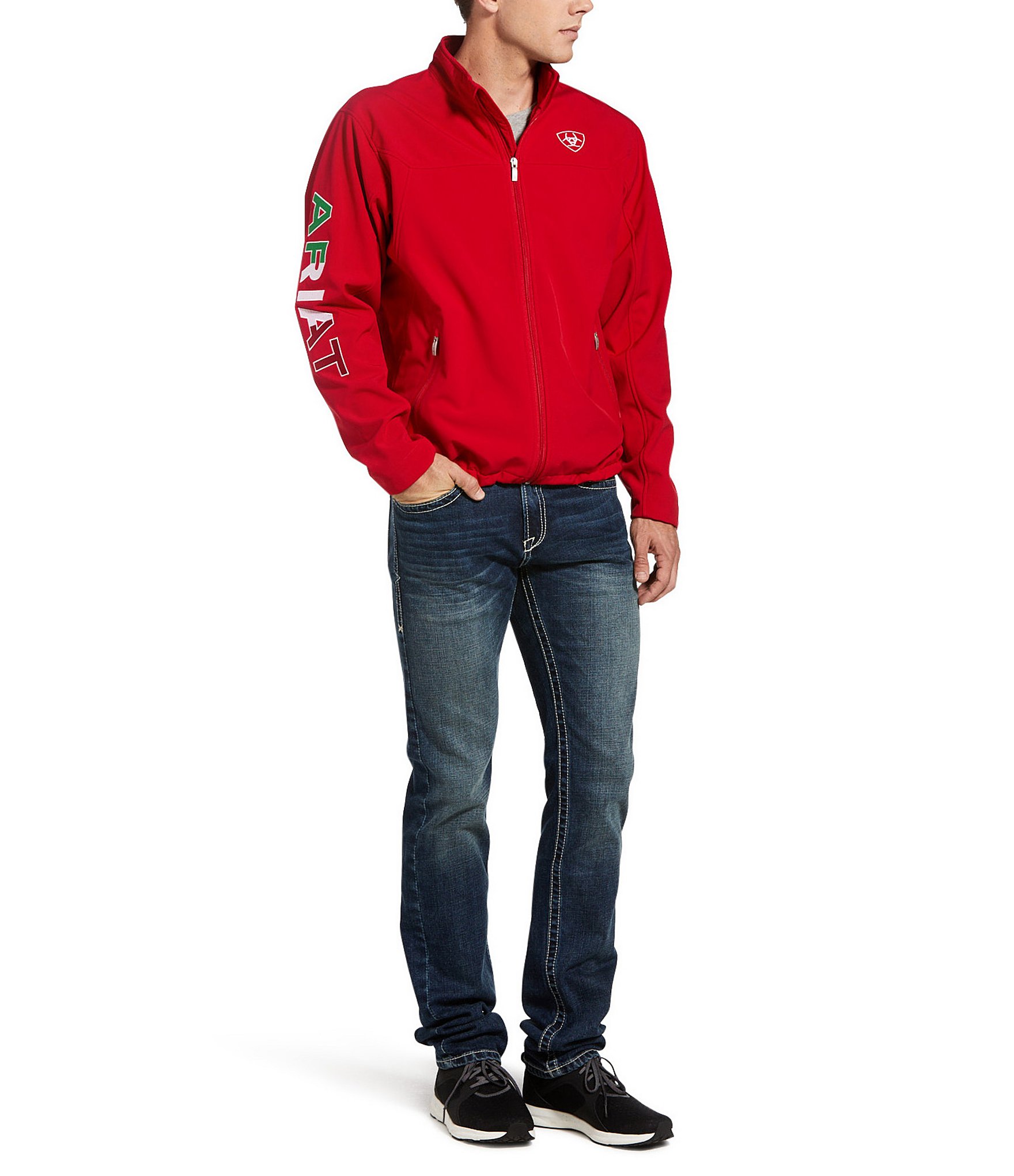 Ariat Team Softshell Mexico Water-Resistant Full-Zip Jacket