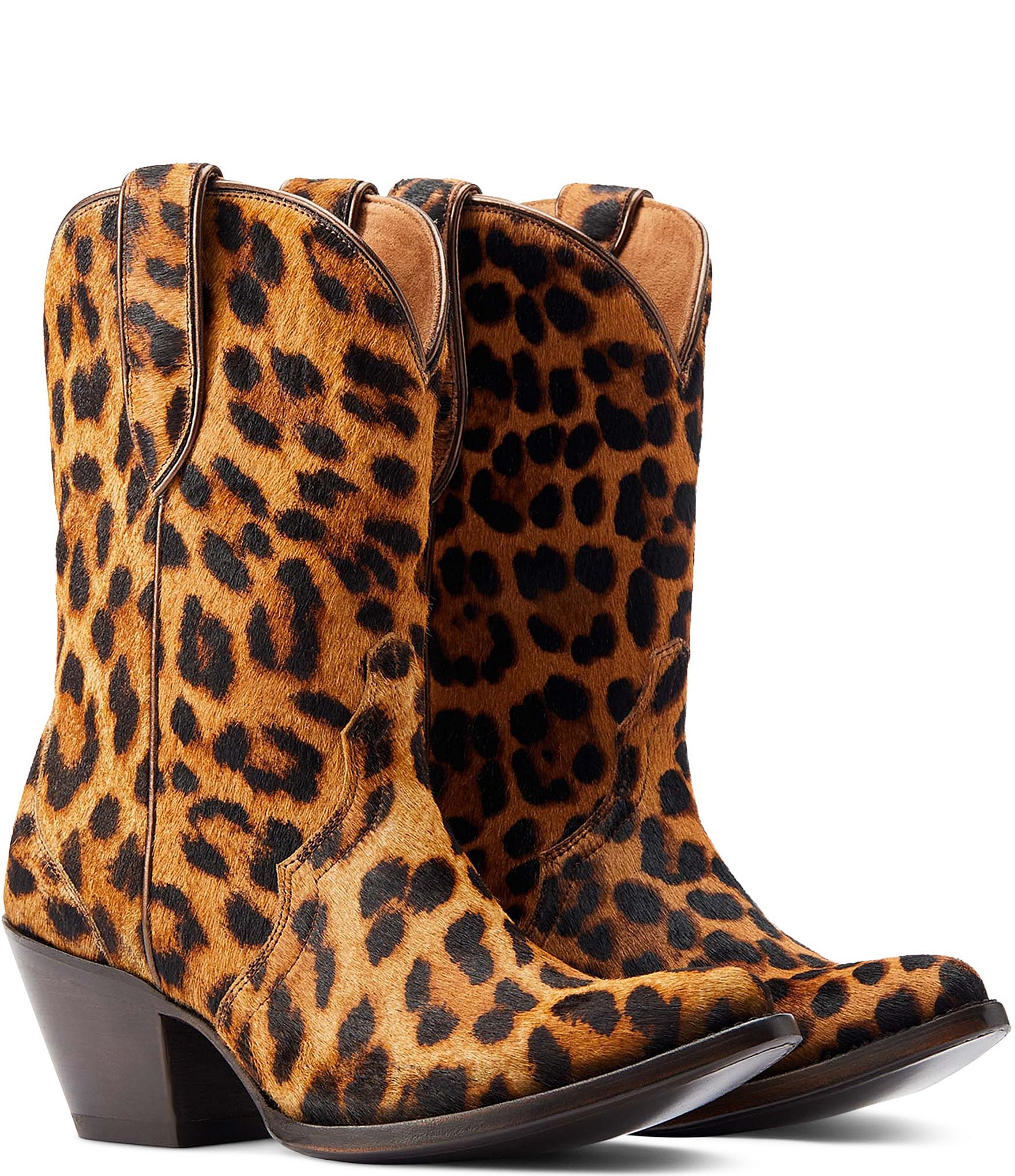 Ariat Women's Bandida Leopard Print Faux Fur Western Boots