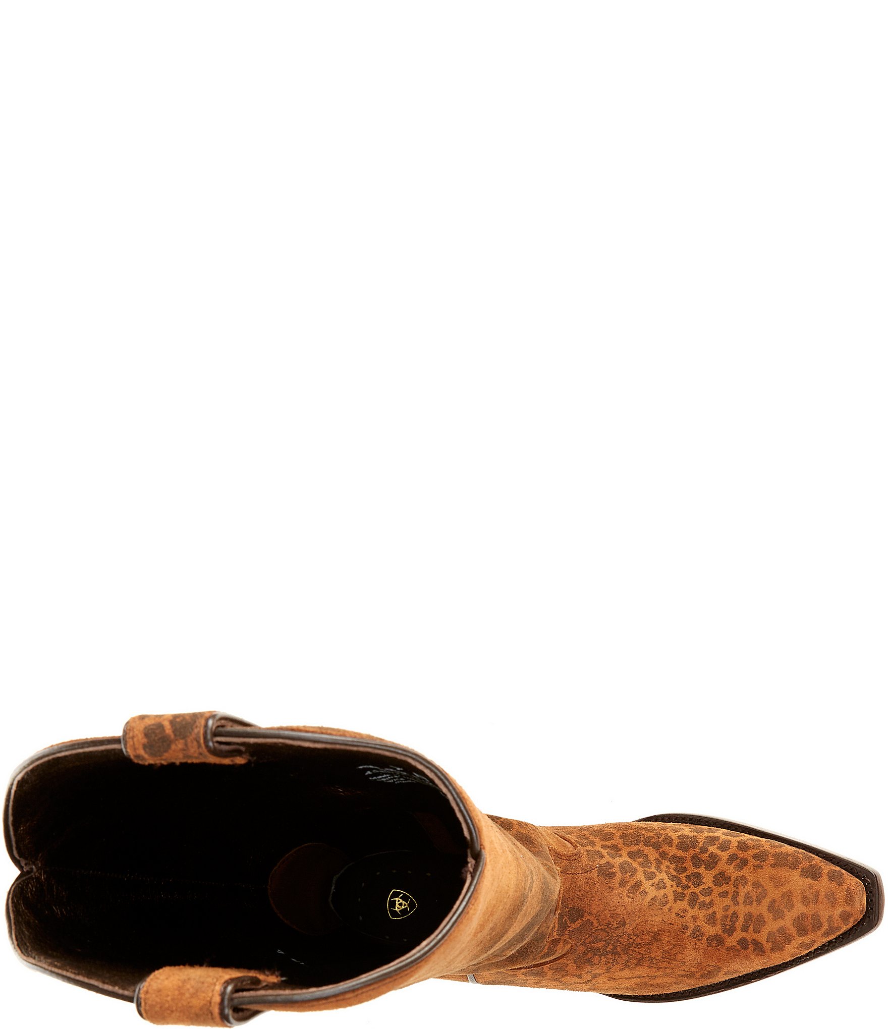 Ariat Women's Casanova Leather Distressed Leopard Print Tall Western Boots