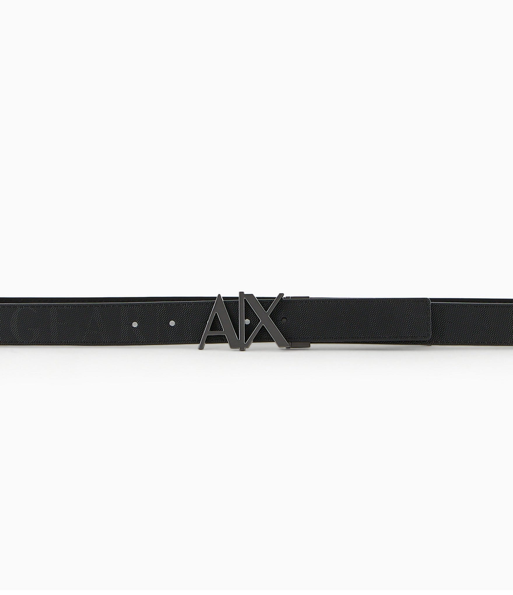 Armani Exchange #double;AX#double; Buckle Reversible Belt