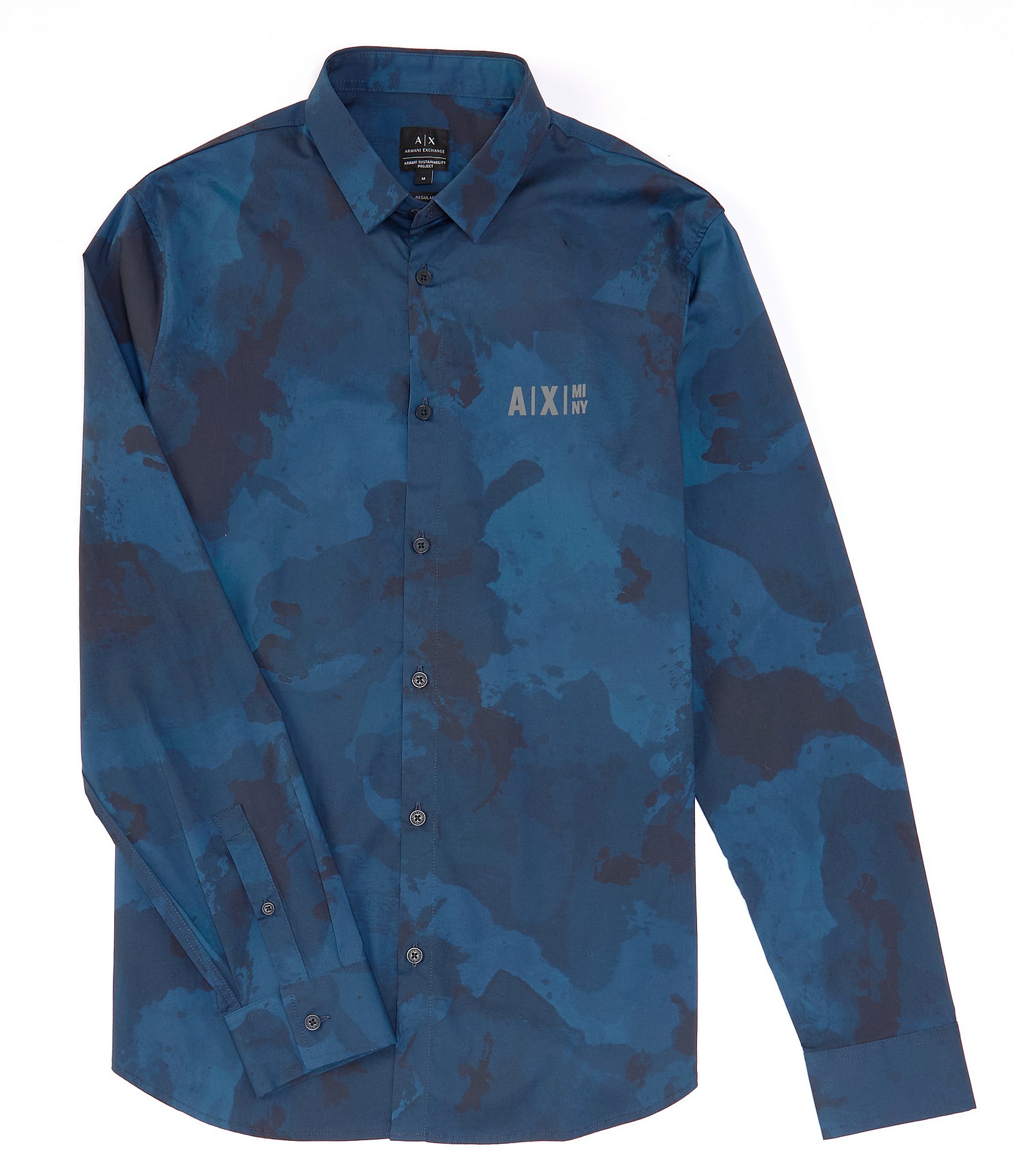 Armani exchange hot sale camo shirt