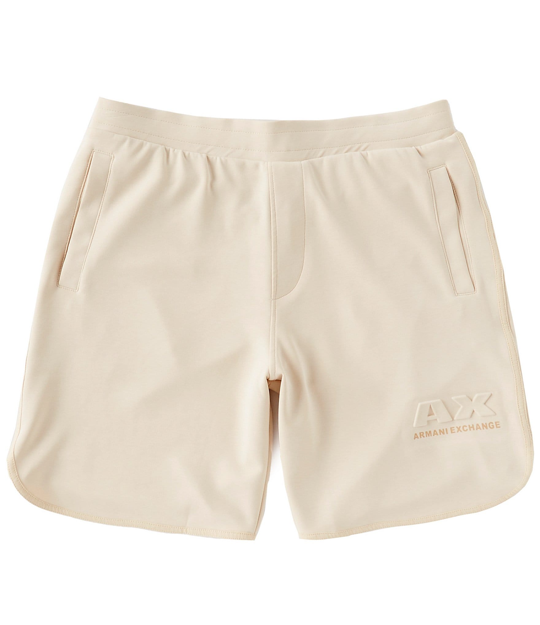 Armani Exchange Embossed Fleece 7#double; Inseam Shorts