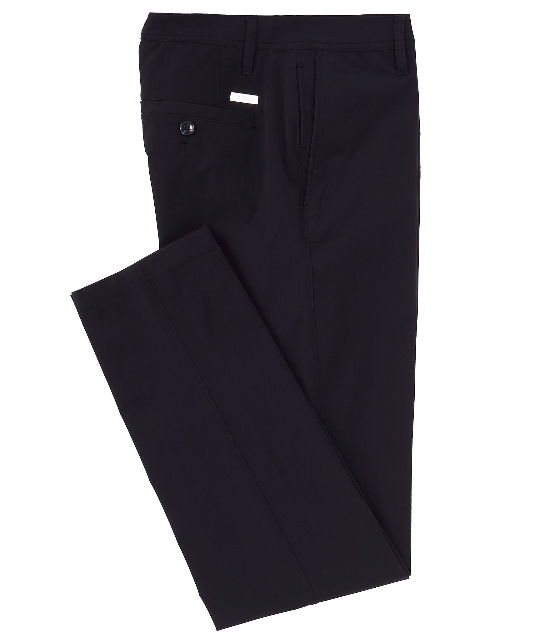 Armani Exchange Flat Front Ultra Stretch Pants