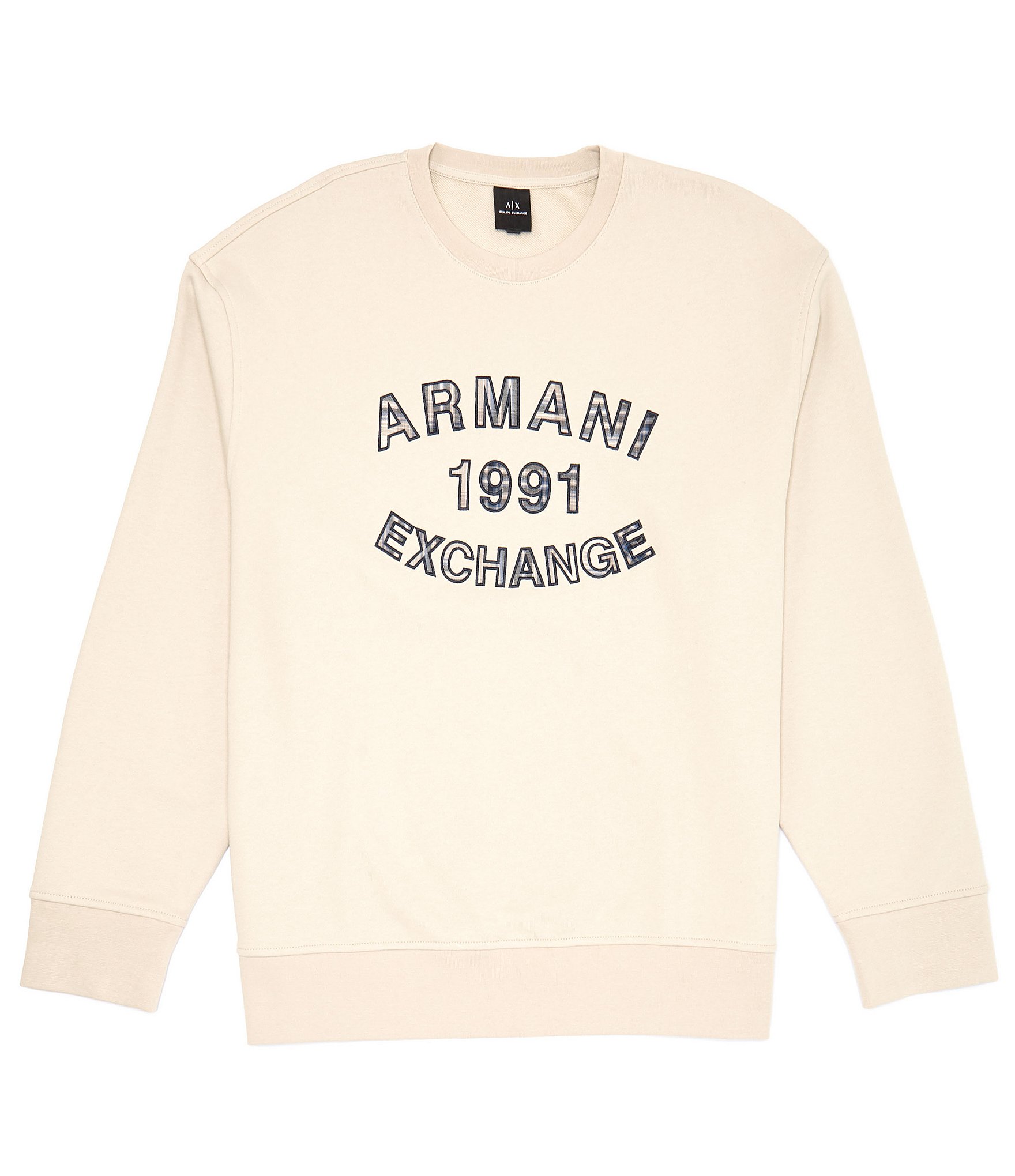 Armani Exchange French Terry Collegiate Logo Sweatshirt | Dillard's