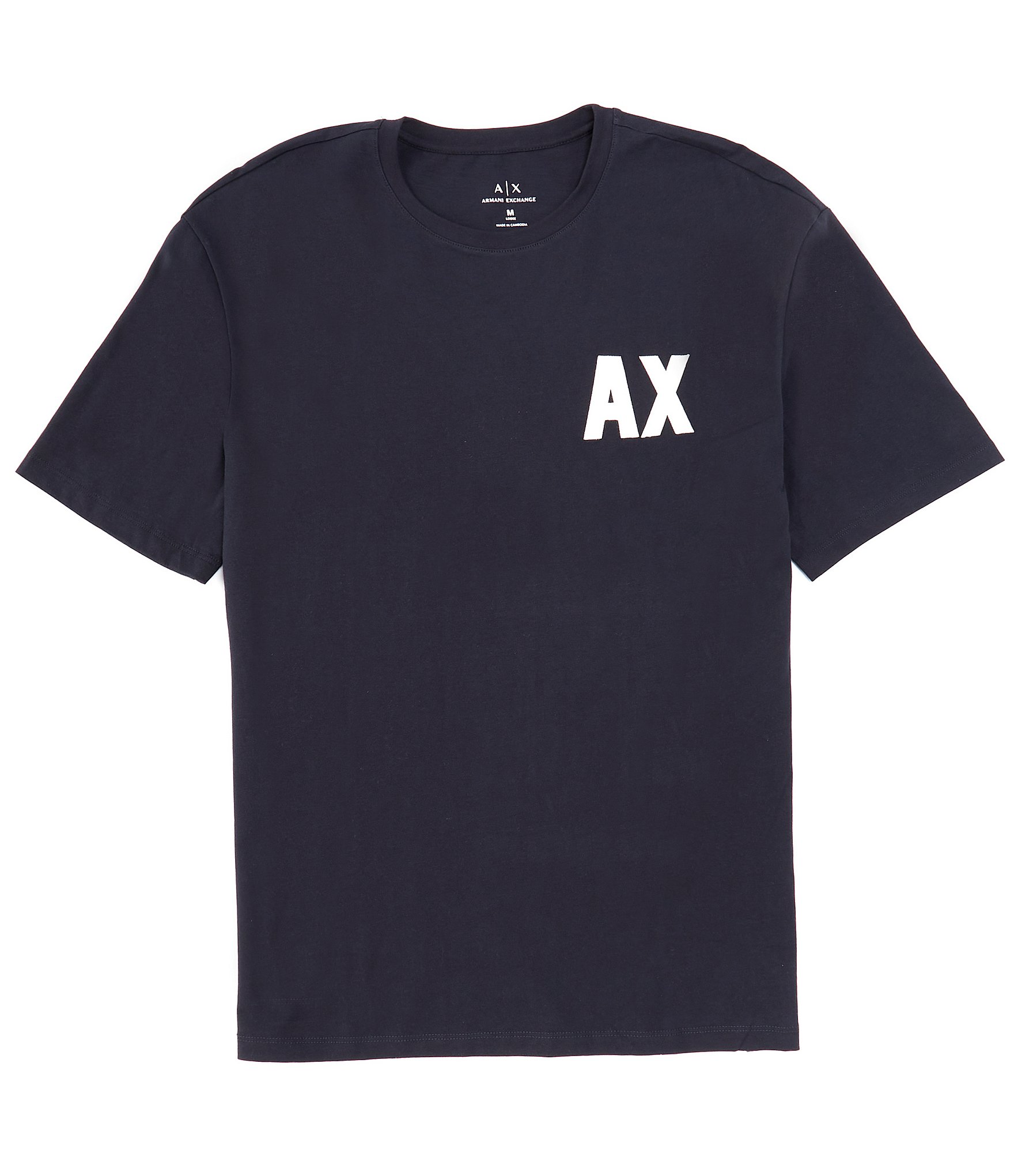 Armani Exchange Logo Patch Short Sleeve T-Shirt | Dillard's