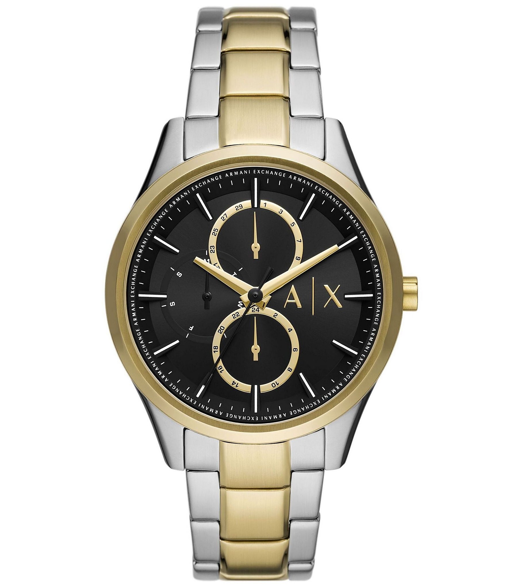 Armani Exchange Men s Dante Multifunction Two Tone Stainless Steel