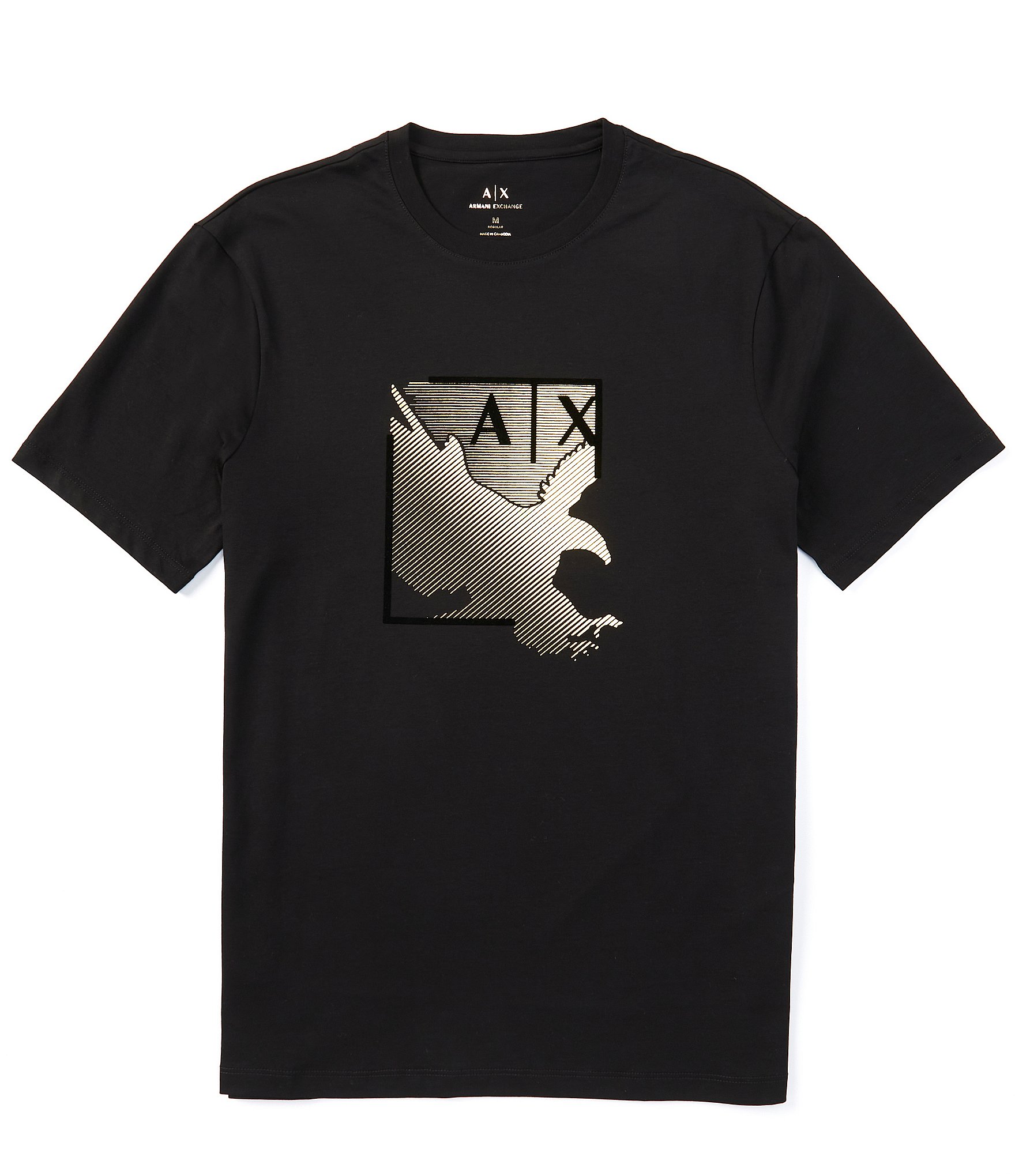 Armani Exchange Metallic Eagle Short Sleeve T-Shirt