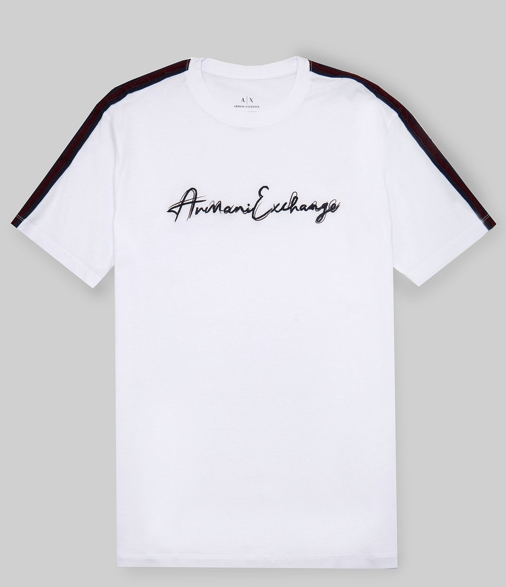 Armani Exchange Signature Logo Short Sleeve T-Shirt | Dillard's