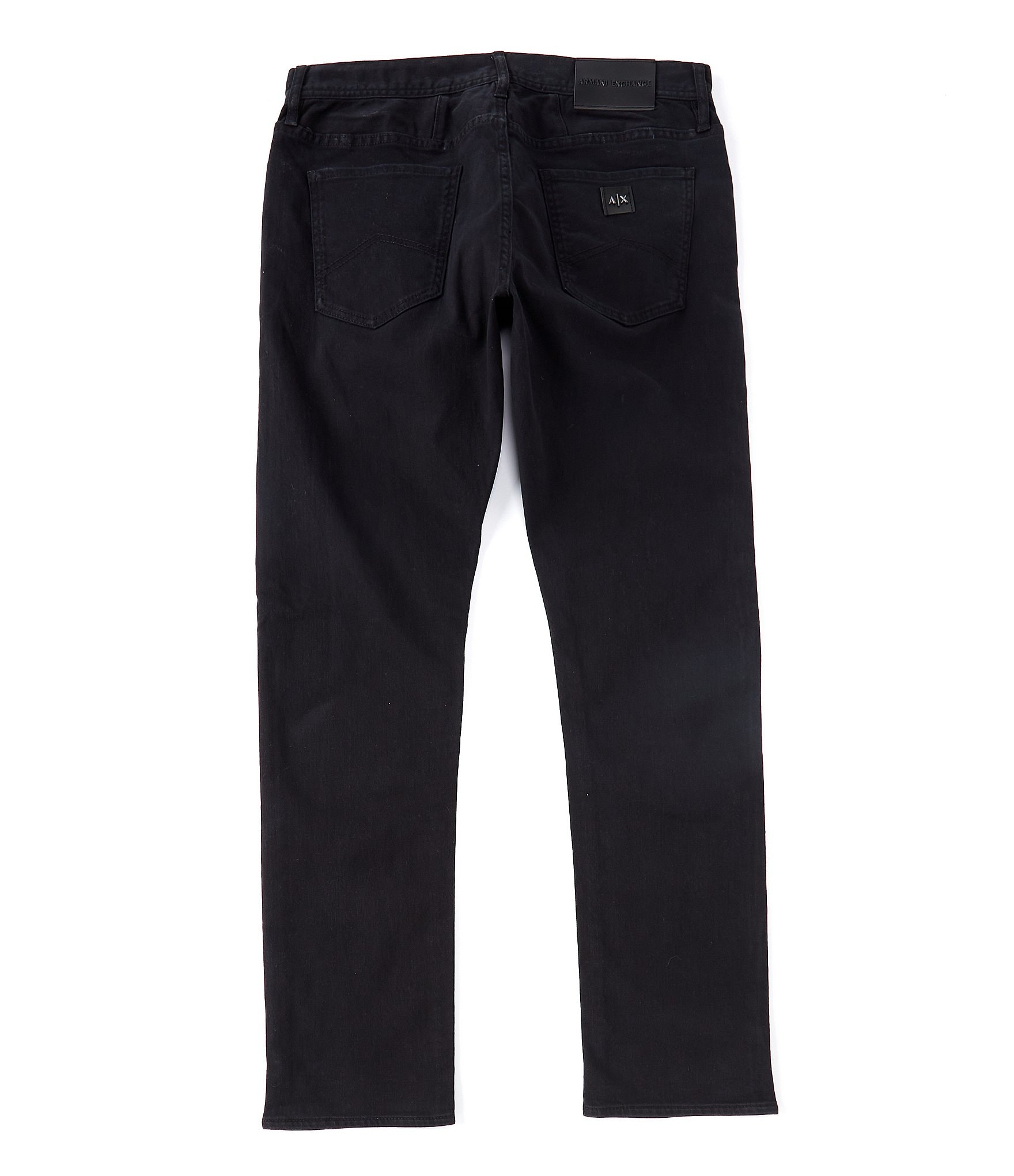 Armani Exchange Slim-Fit Black Stretch Jeans