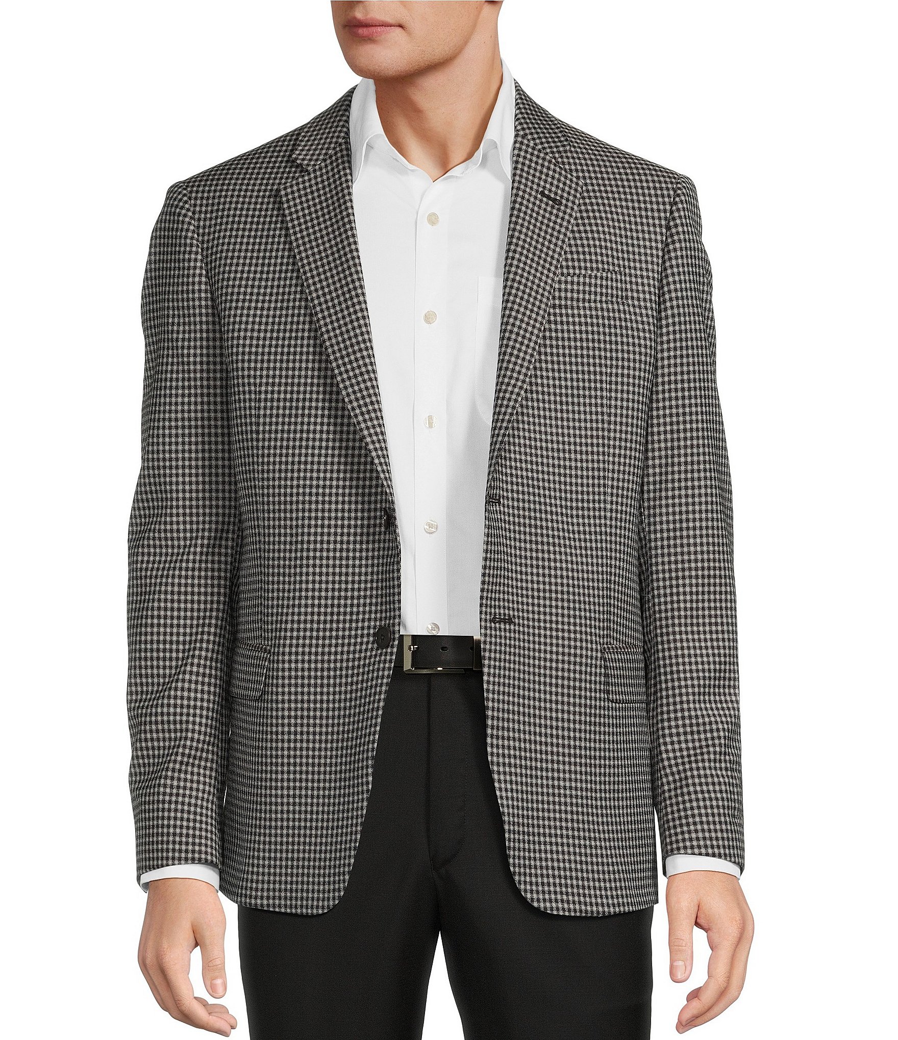 Armani Exchange Slim Fit Box Pattern Sport Coat