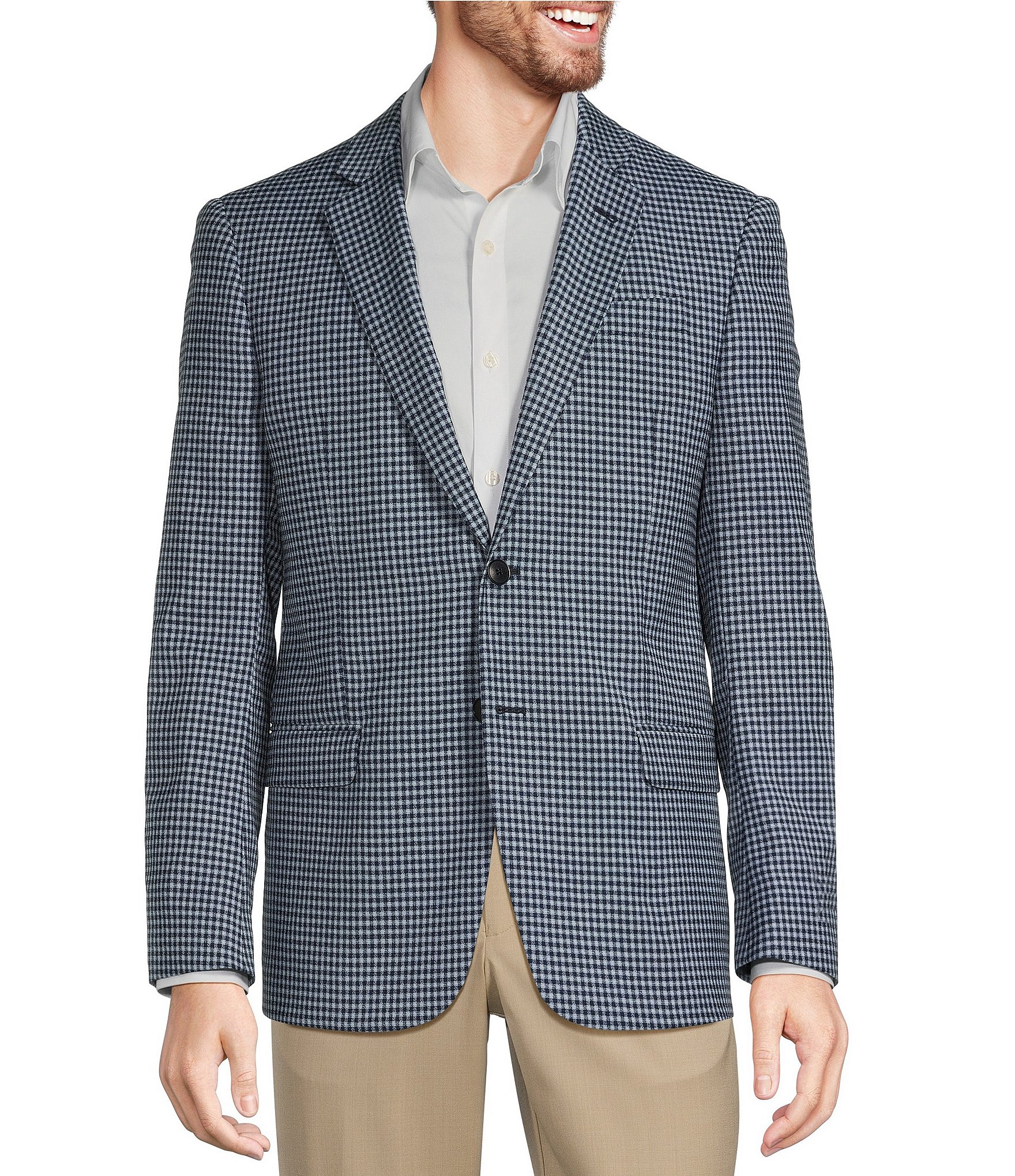 Armani Exchange Slim Fit Box Pattern Sport Coat