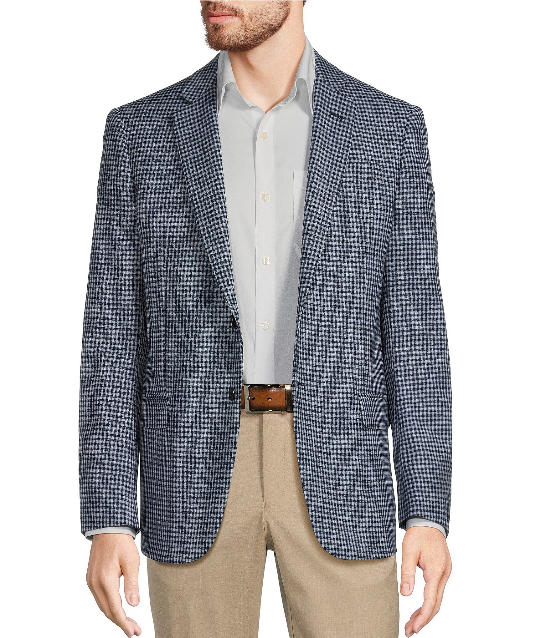 Armani Exchange Slim Fit Box Pattern Sport Coat