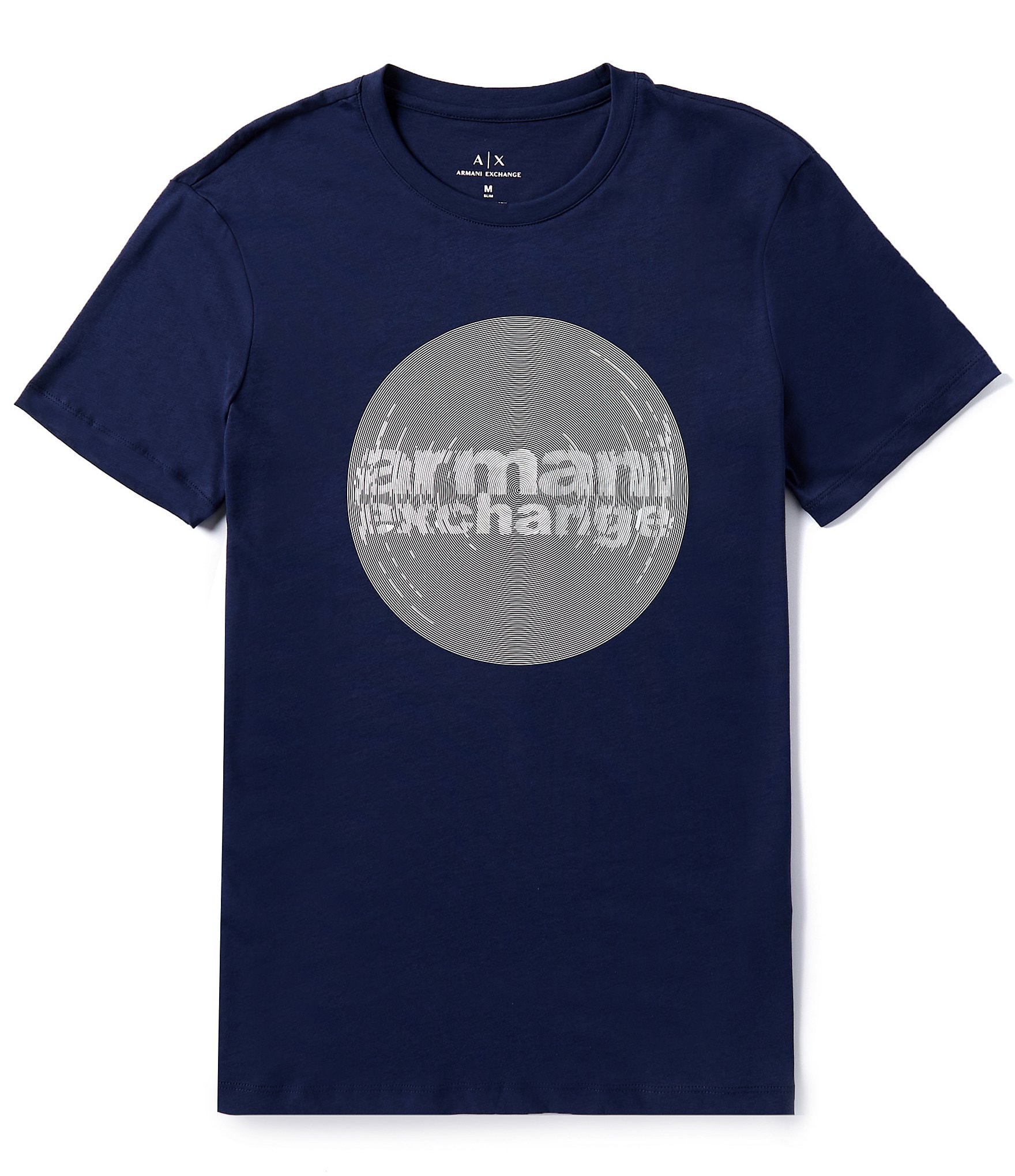 Armani Exchange Slim Fit Circle Logo Short Sleeve T-Shirt