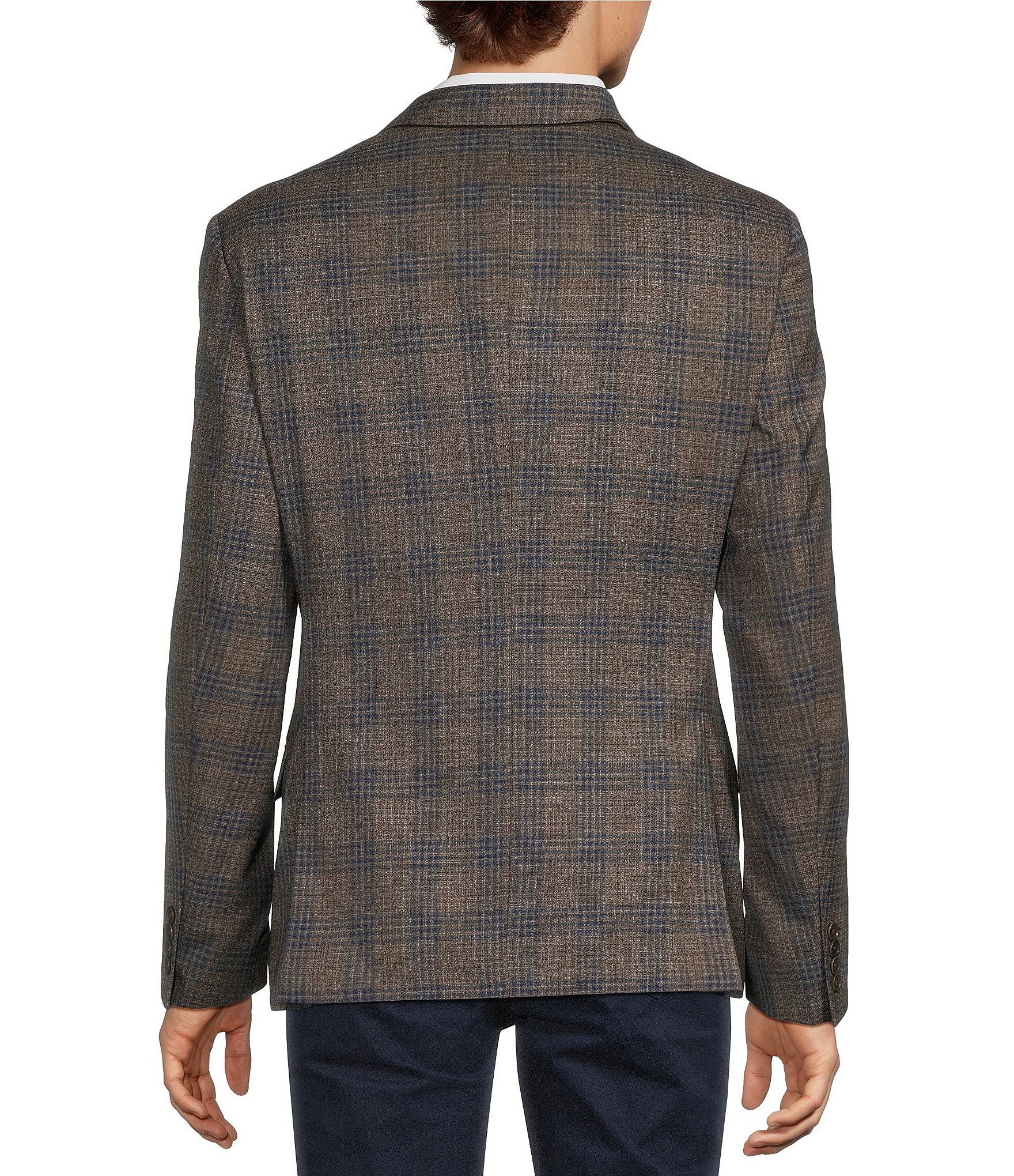 Armani Exchange Slim Fit Plaid Sport Coat