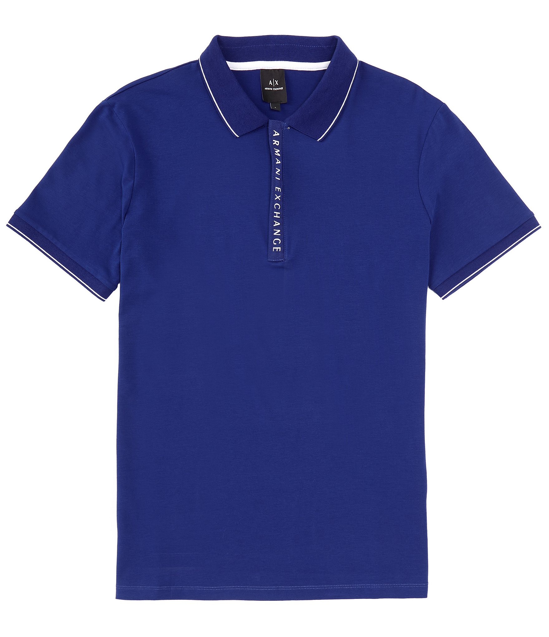 respons Tog Sammenbrud Armani Exchange Slim Fit Zipper Logo Short Sleeve Polo Shirt | Dillard's
