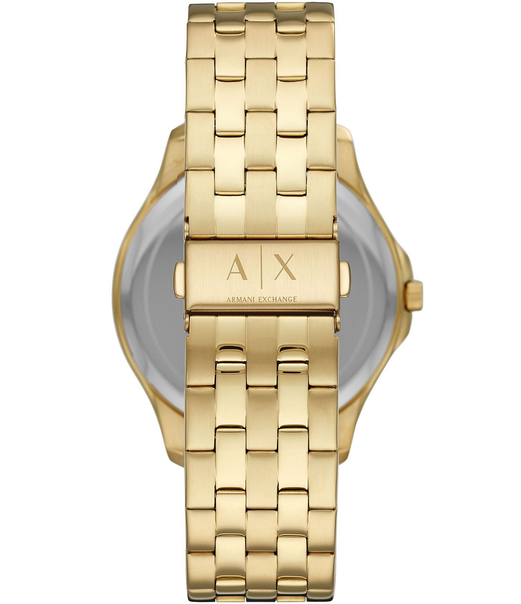 Armani Exchange Men's Three-Hand Gold-Tone Stainless Steel Watch