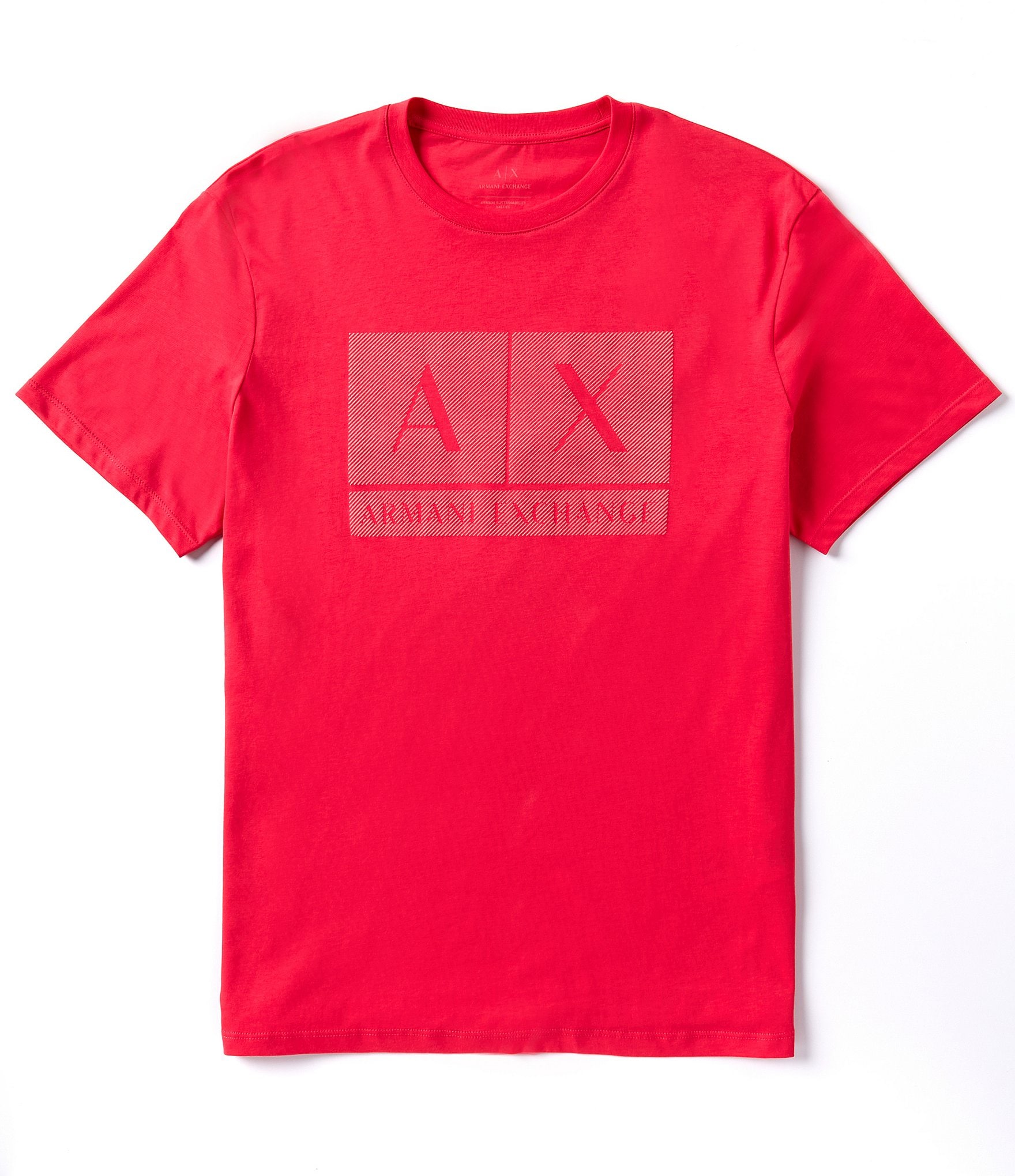 Armani Exchange Tonal Box Logo Short Sleeve T Shirt The Shops at Willow Bend