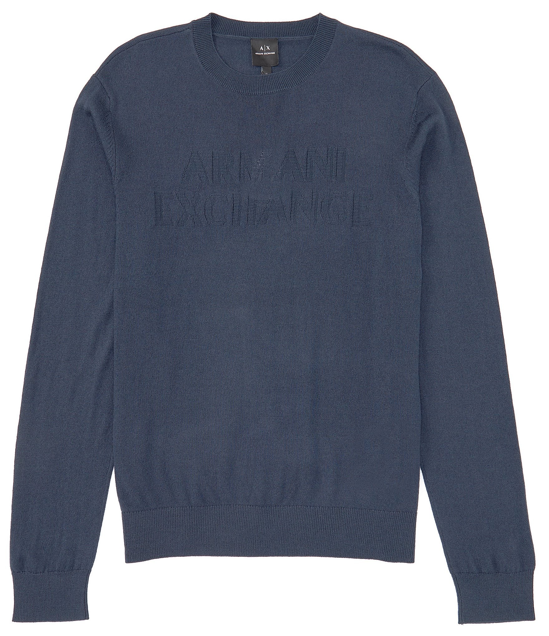 Armani Exchange Tonal Logo Sweater | Dillard's