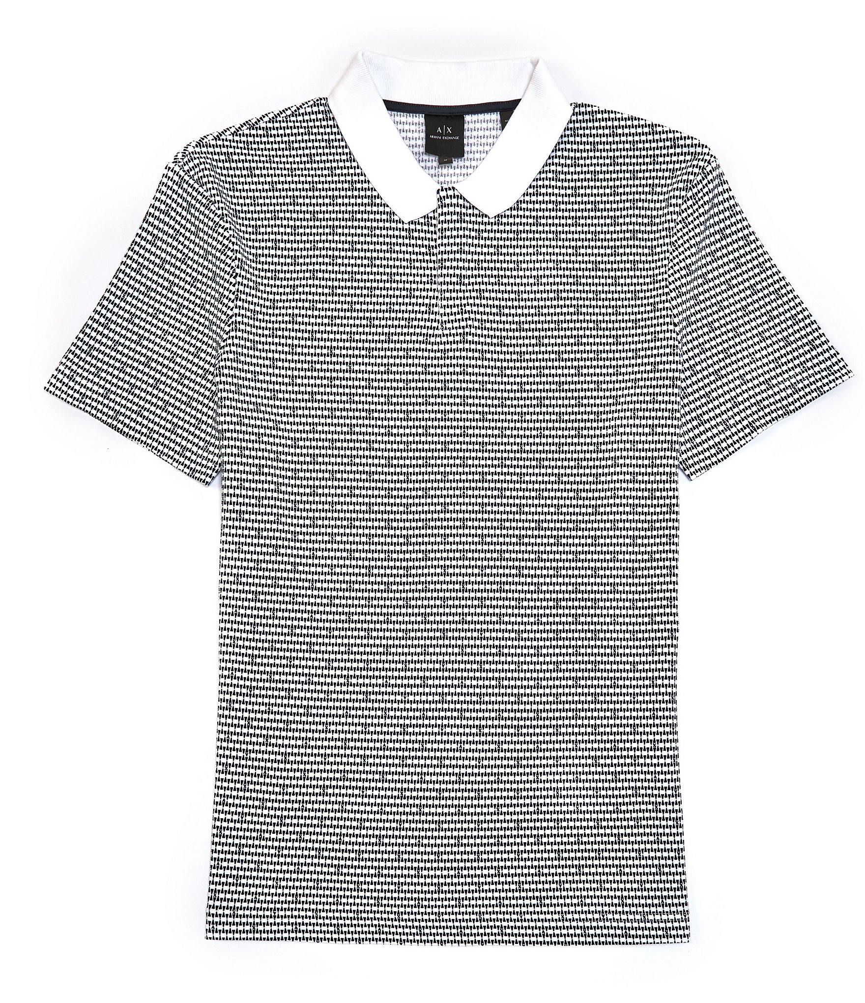 Merchandiser overtale du er Armani Exchange Triangle Print Short Sleeve Pique Polo Shirt | Dillard's