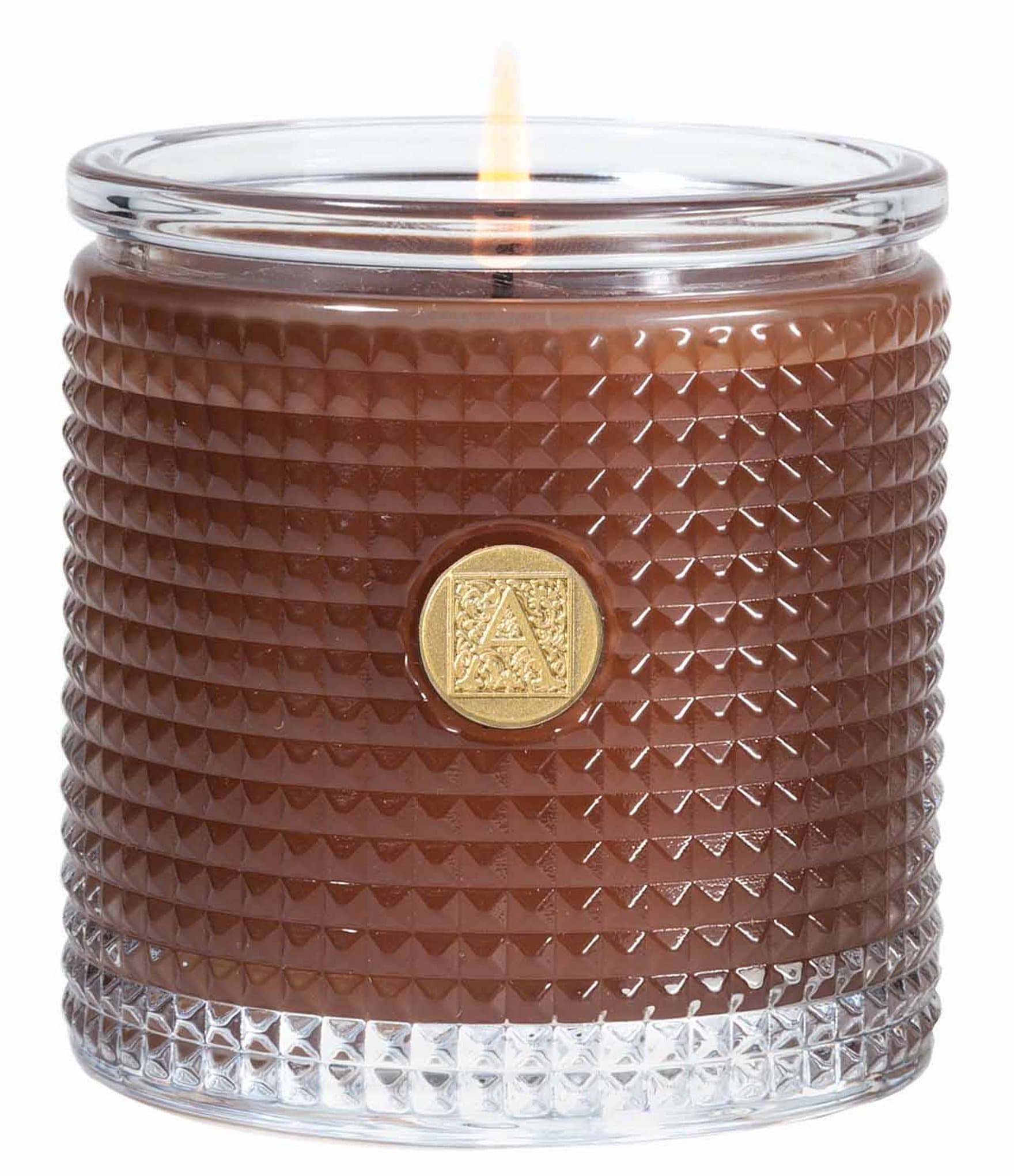 Aromatique Cinnamon Cider Textured Glass Candle, 6-oz. | Dillard's