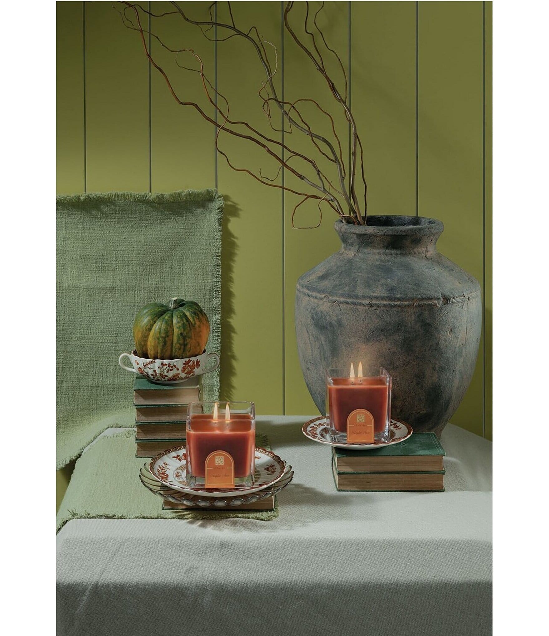 Aromatique Pumpkin Spice Cube Glass Candle