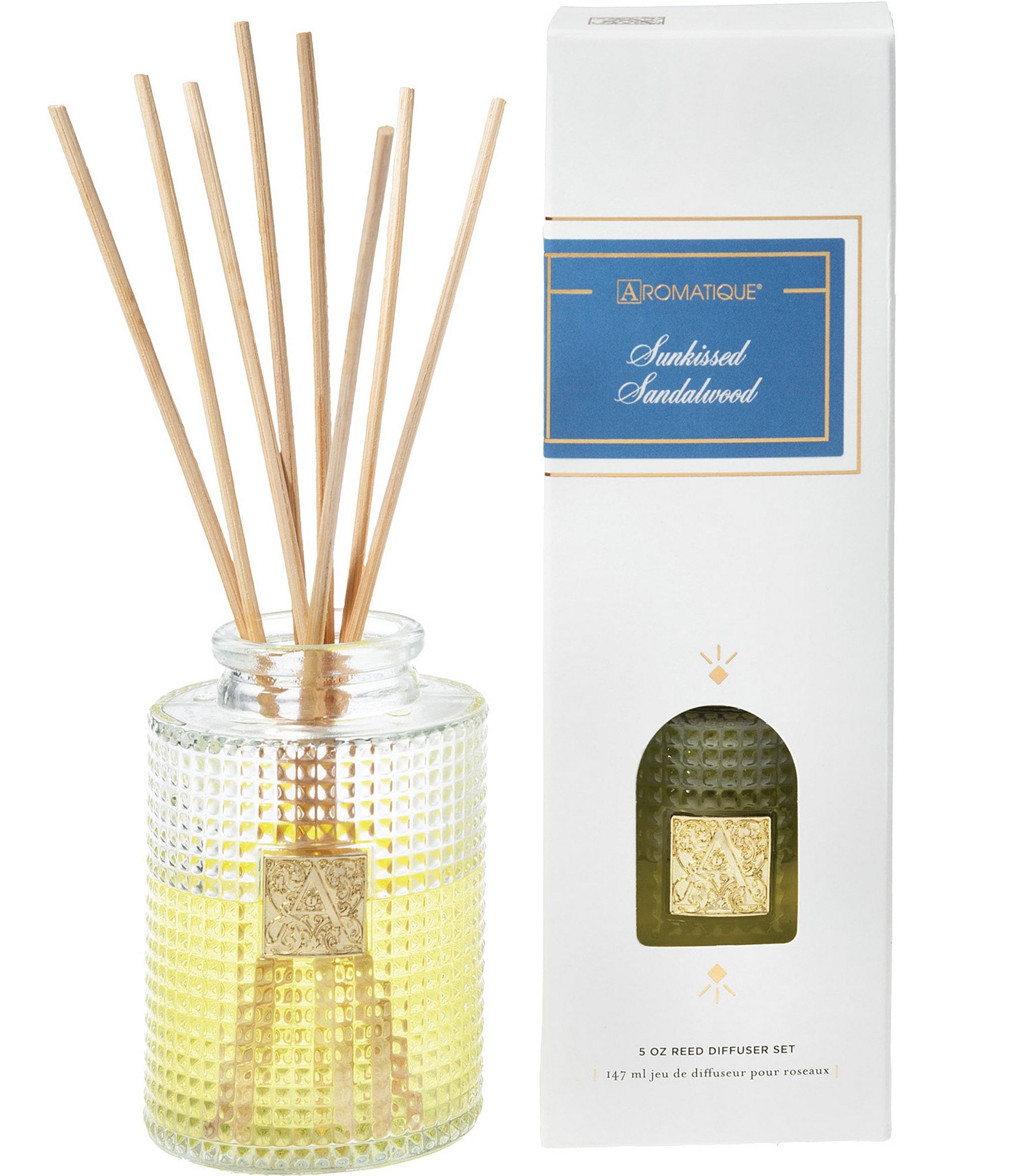 Aromatique Sunkissed Sandalwood Reed Diffuser Set