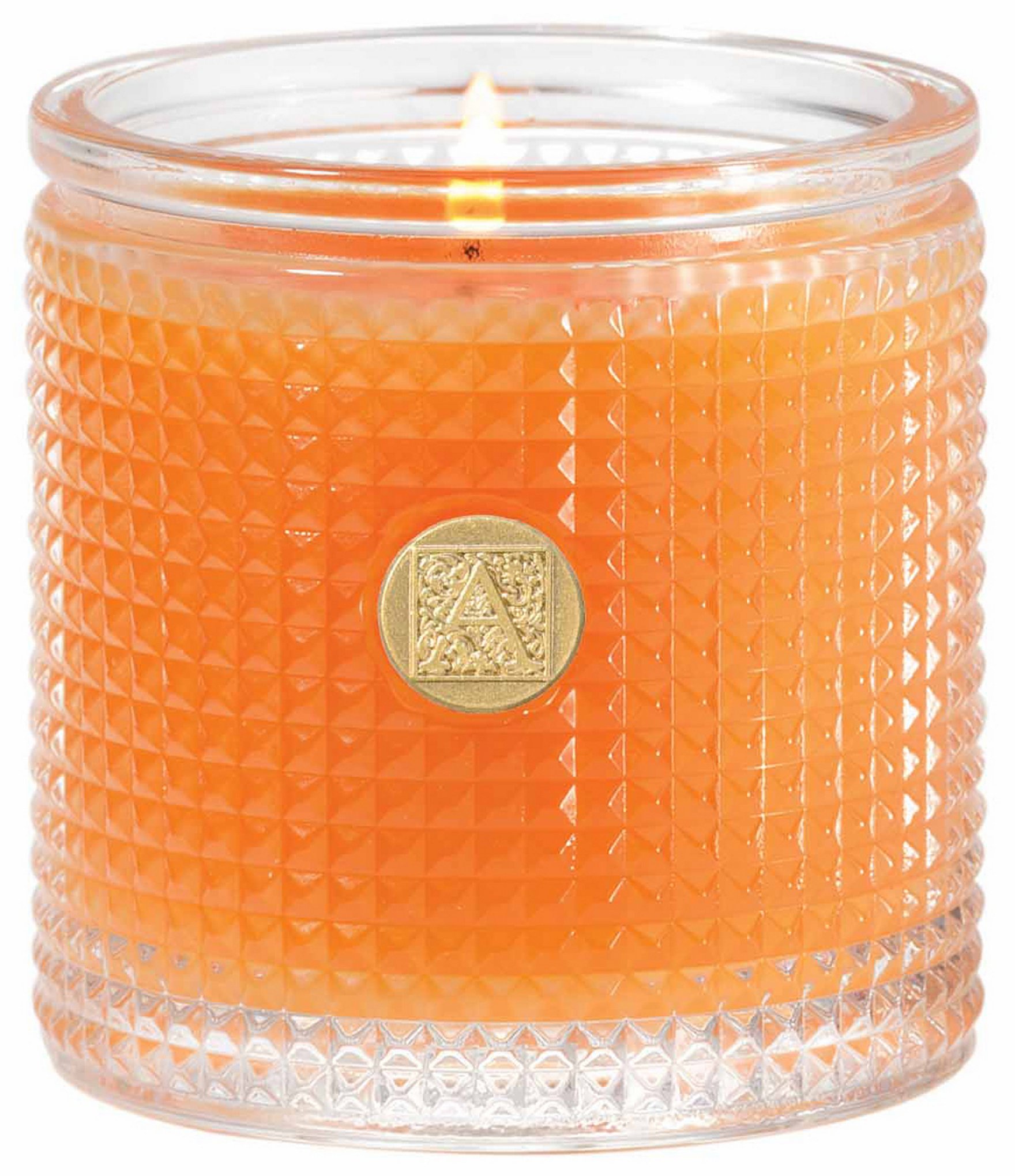 Aromatique Valencia Orange Textured Glass Candle | Dillard's