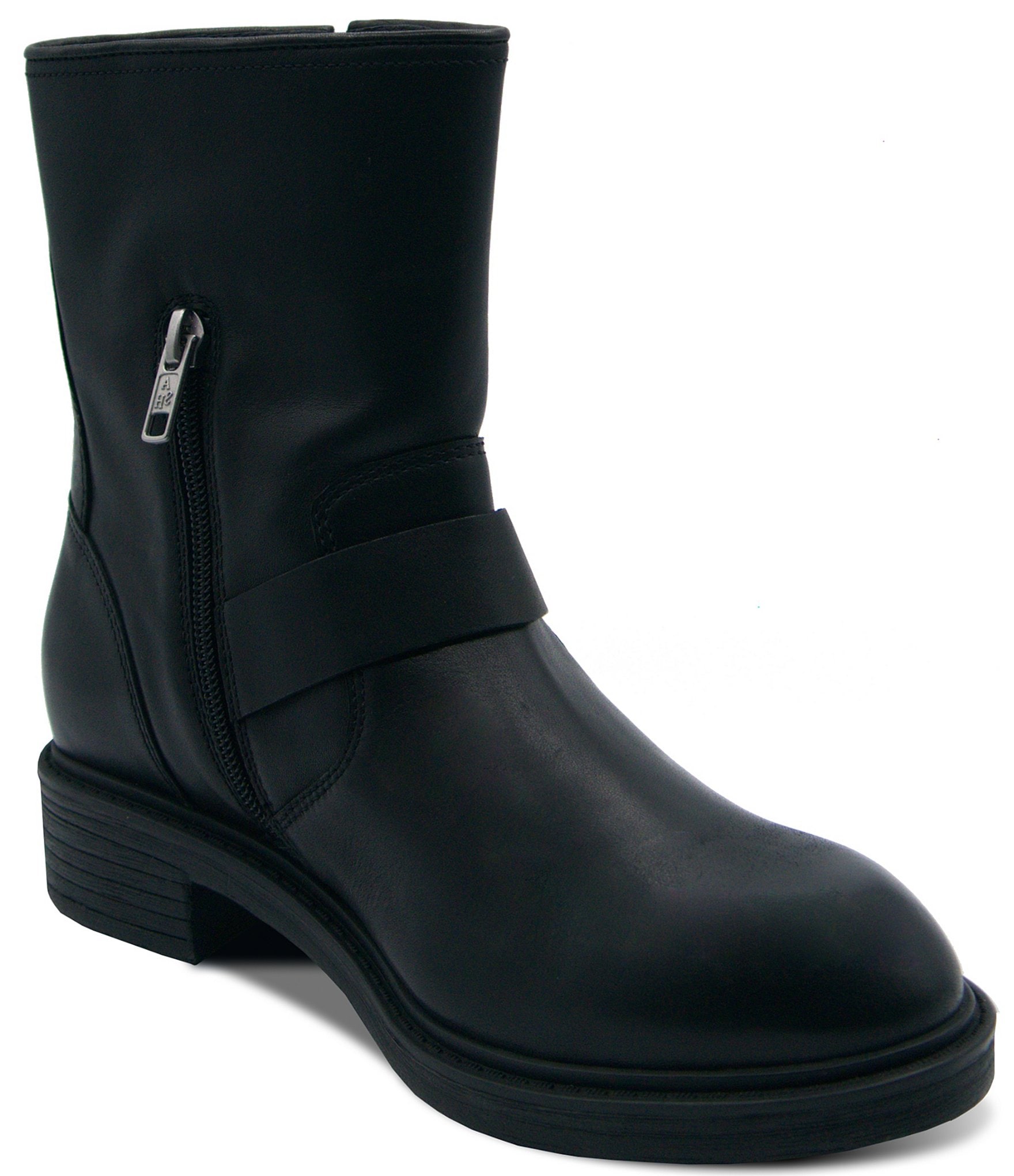 ASH Flame Lily Leather Moto Boots