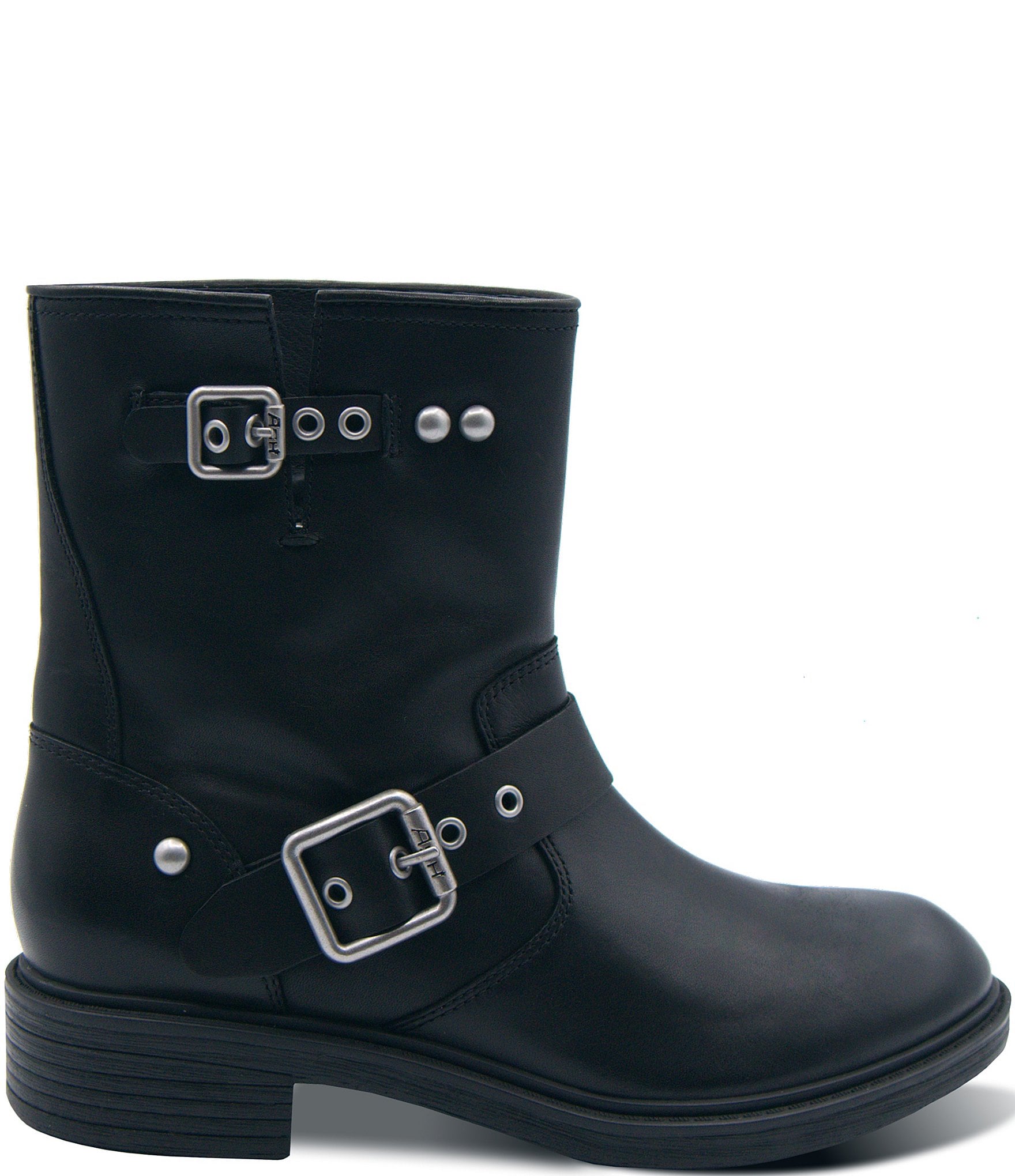ASH Flame Lily Leather Moto Boots