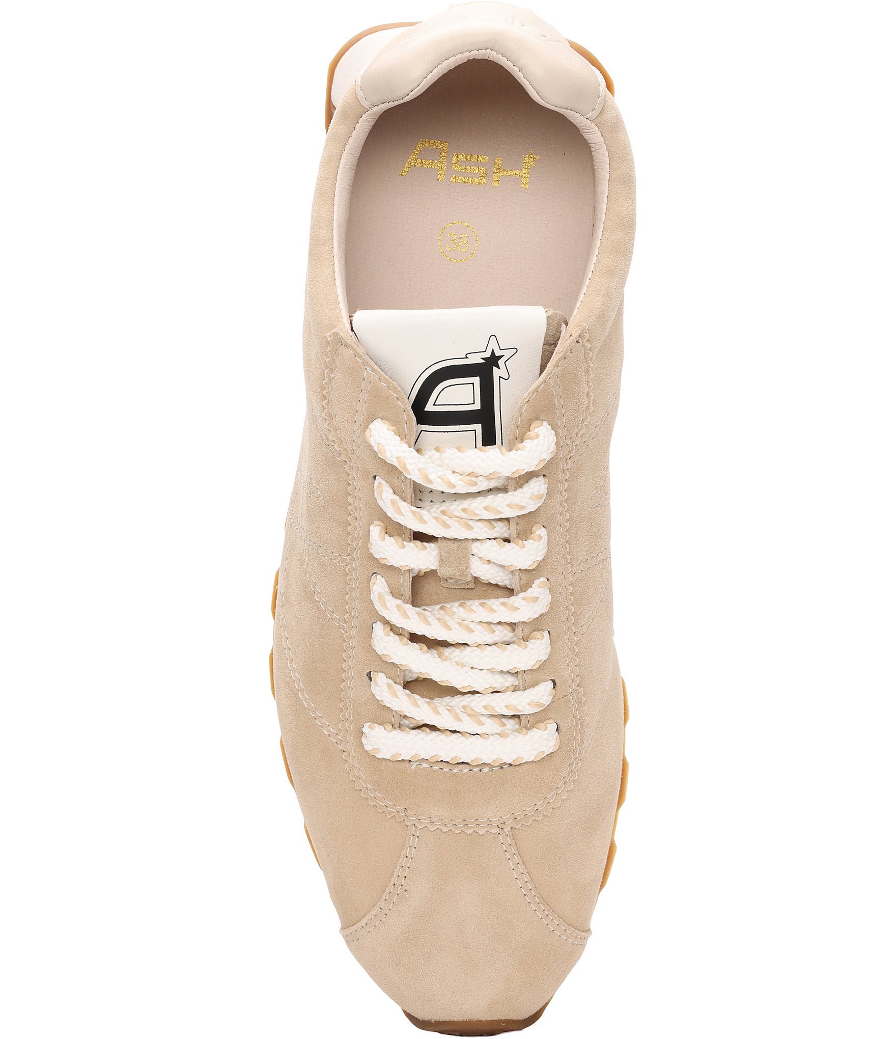ASH Kill Bill Suede and Leather Lace Up Sneakers