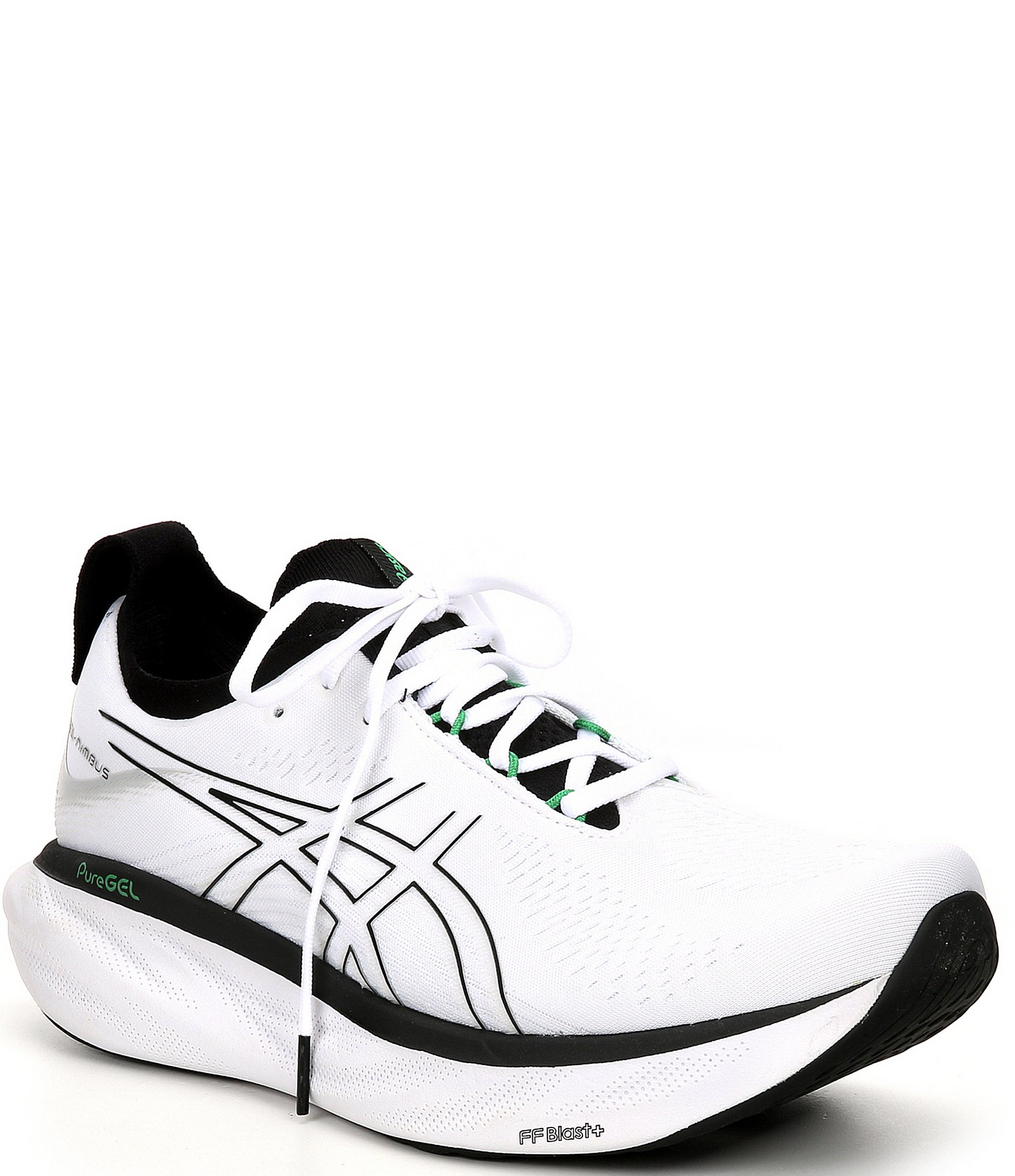 Men's GEL-NIMBUS 25, Glow Yellow/White, Running Shoes