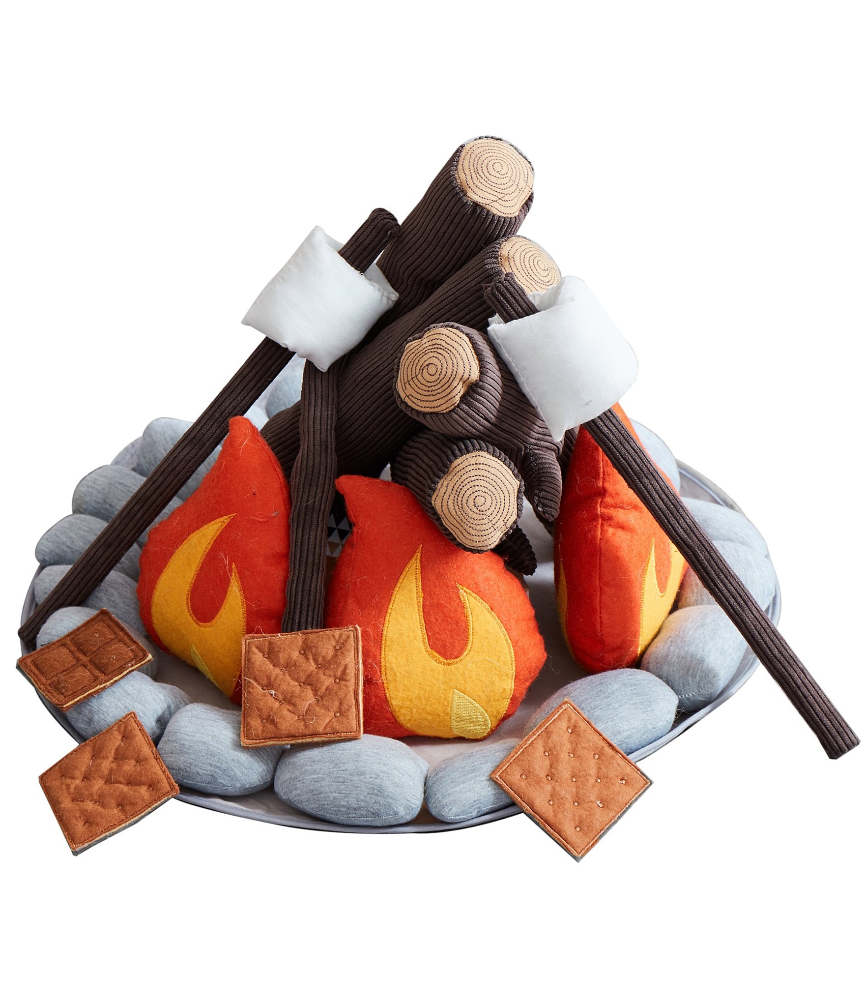 Wonder & Wise by Asweets Plush Campout Camp Fire and S'mores