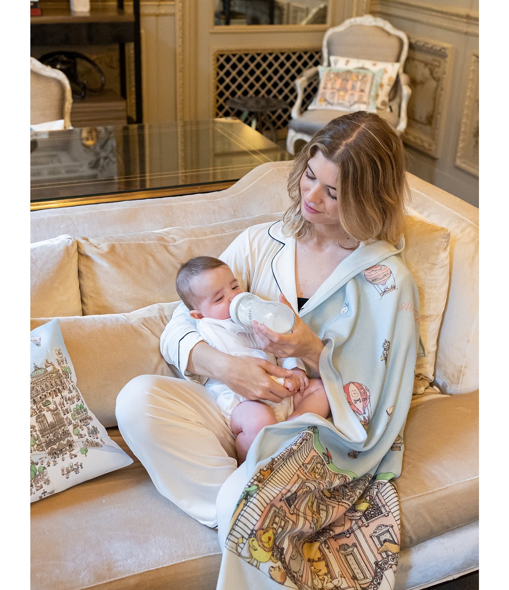 Atelier Choux Paris Monceau Mansion Signature Cashmere Baby Blanket