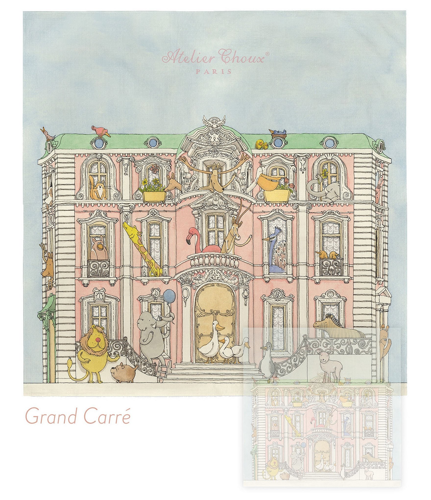 Atelier Choux Paris Monceau Mansion Grand Carre Blanket