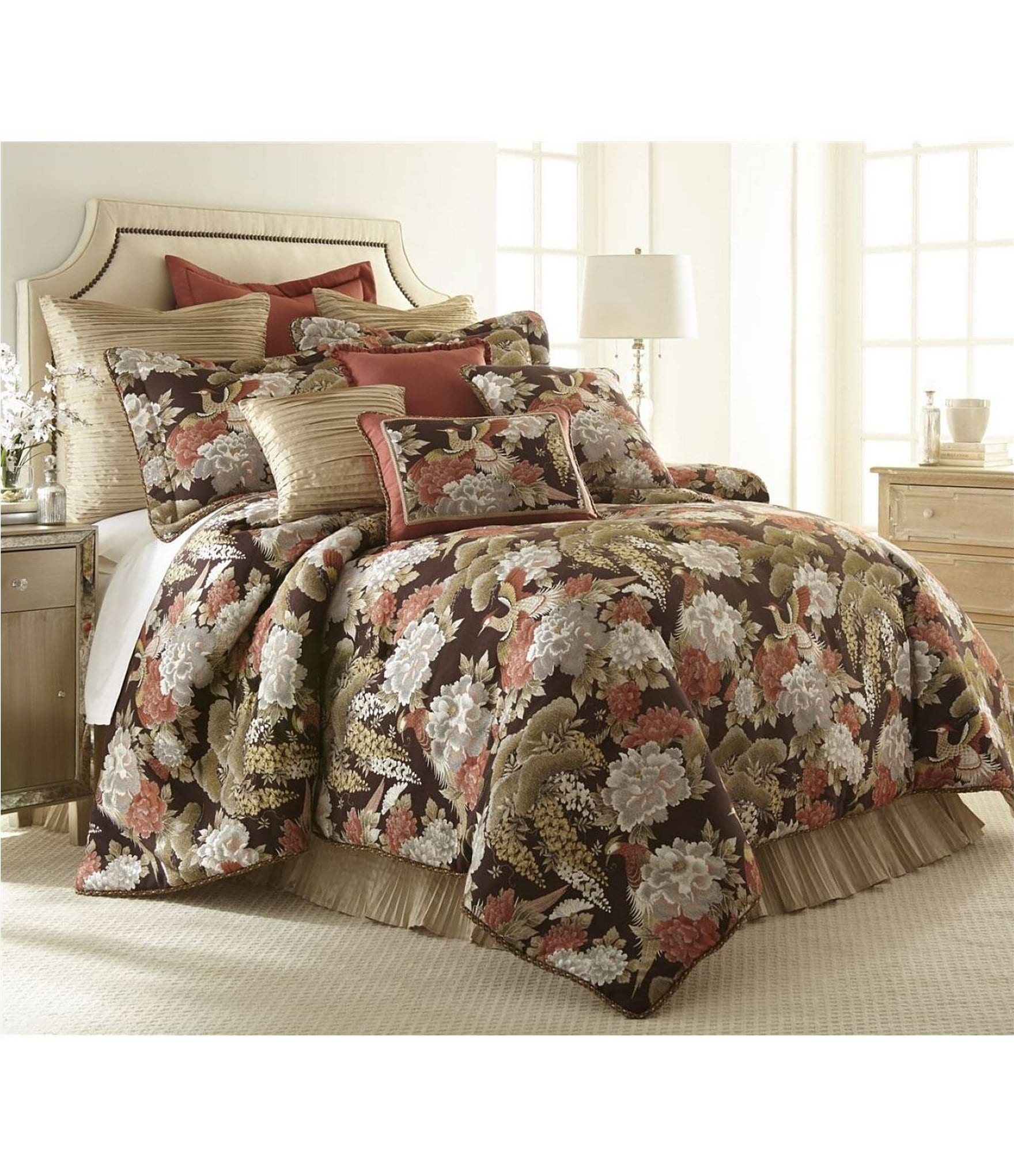 Austin Horn Classics Peacock Paradise Luxury Comforter Mini Set