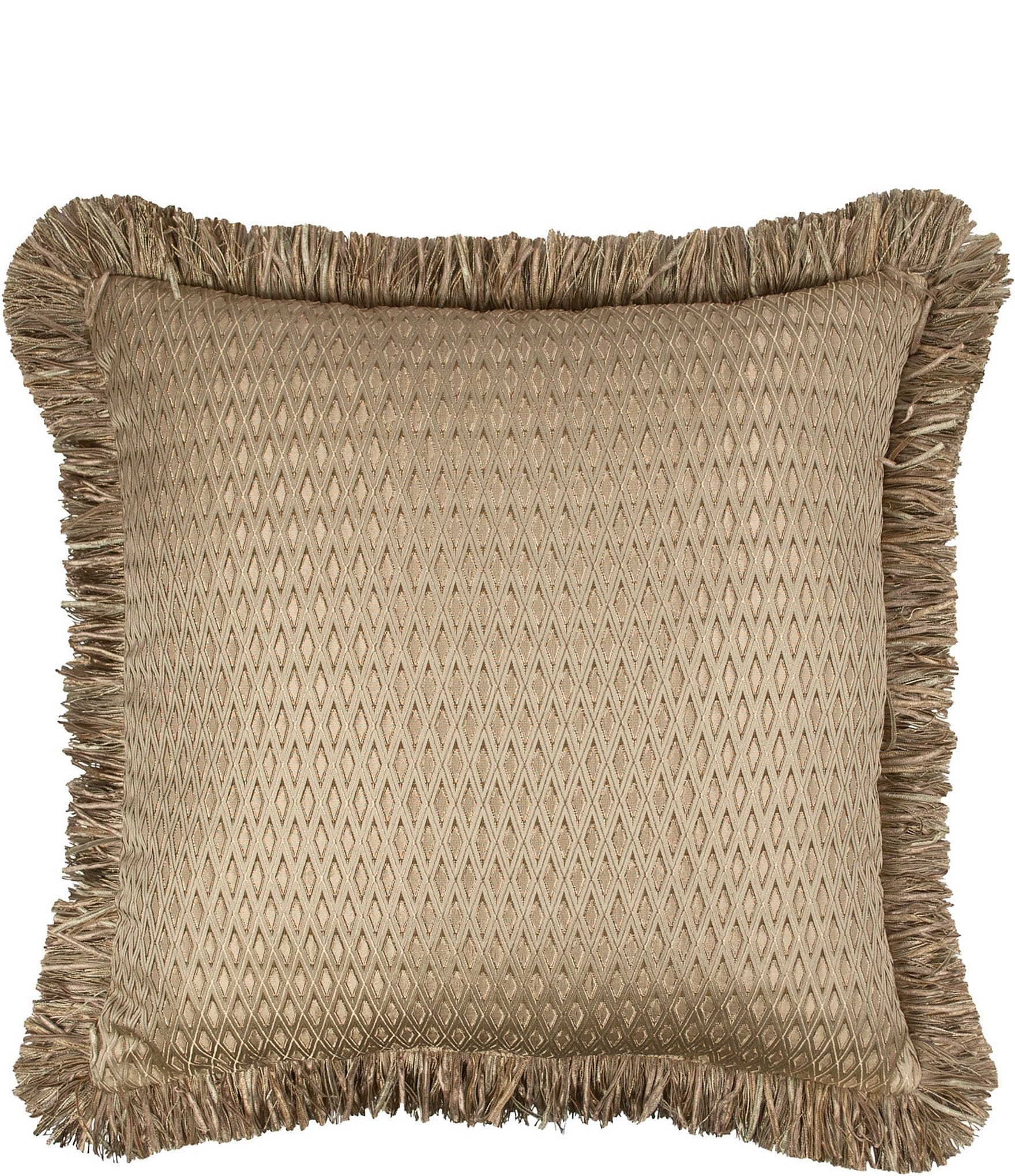 Austin Horn Classics Prosper Fringe Trim Square Pillow