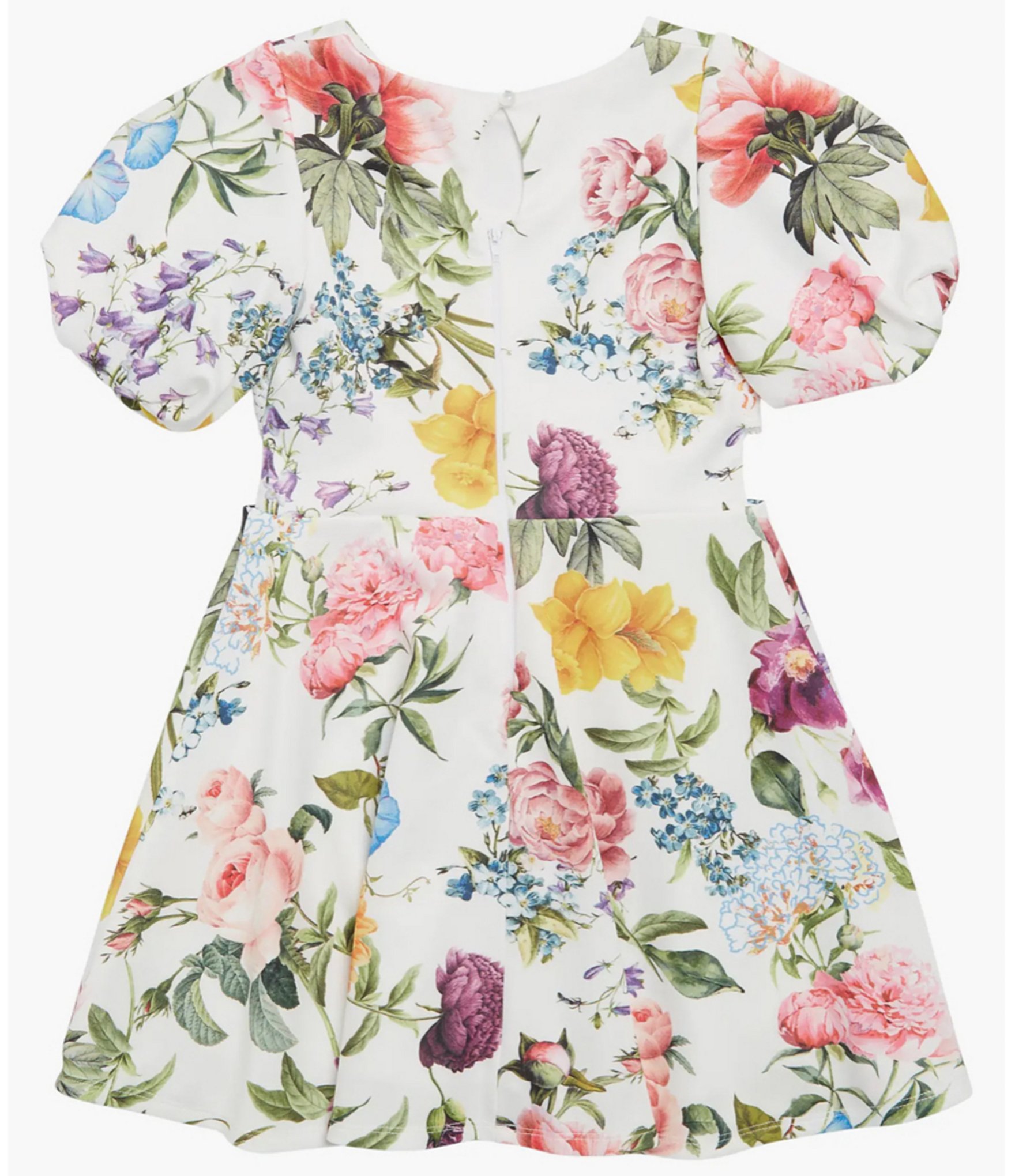 Ava & Yelly Big Girls 7-16 Puffed-Sleeve Floral-Printed Fit-And-Flare Dress