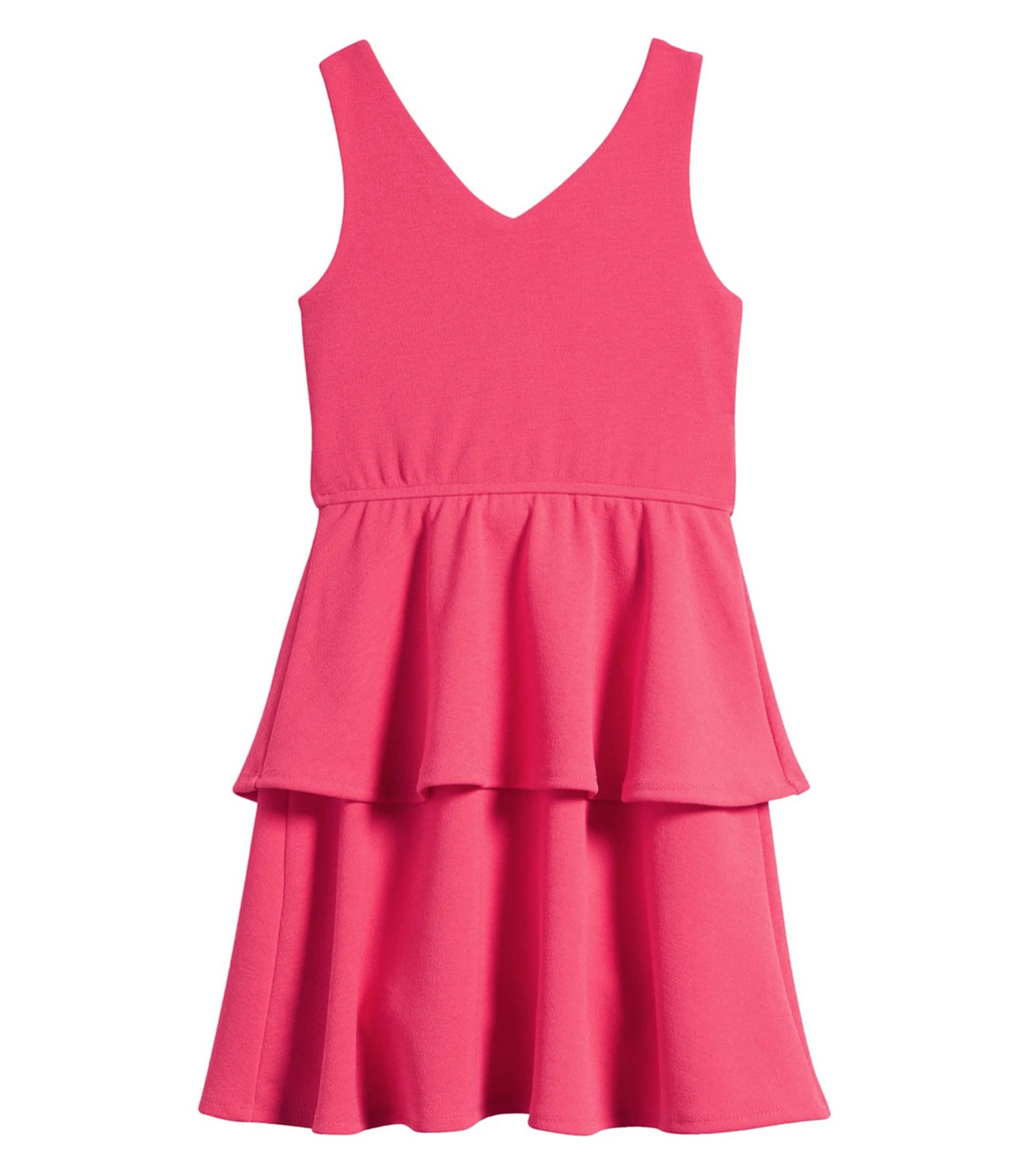 Ava & Yelly Big Girls 7-16 Sleeveless Solid Crepe Knot-Front Fit-And-Flare Dress